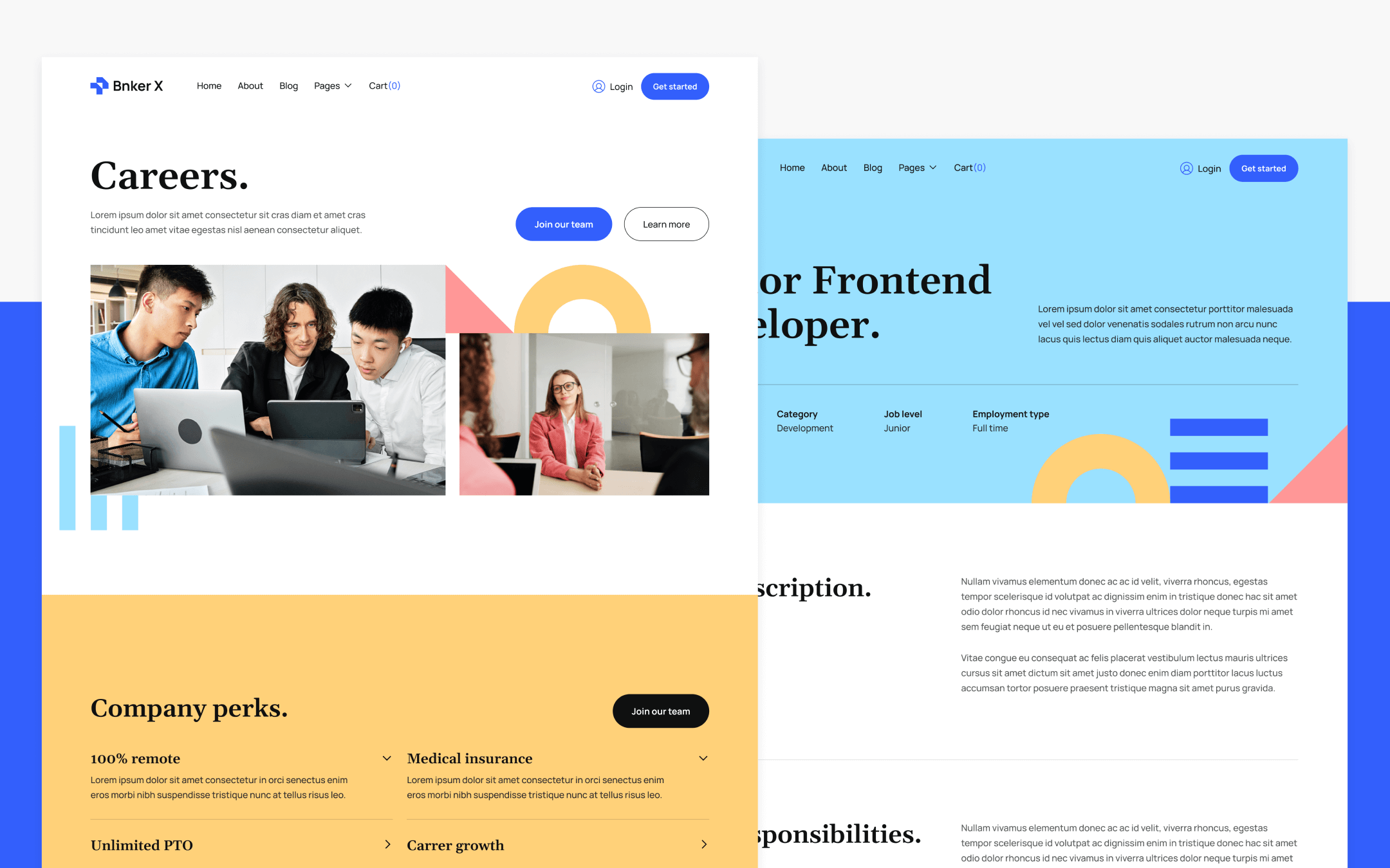 Bnker X Template para Webflow