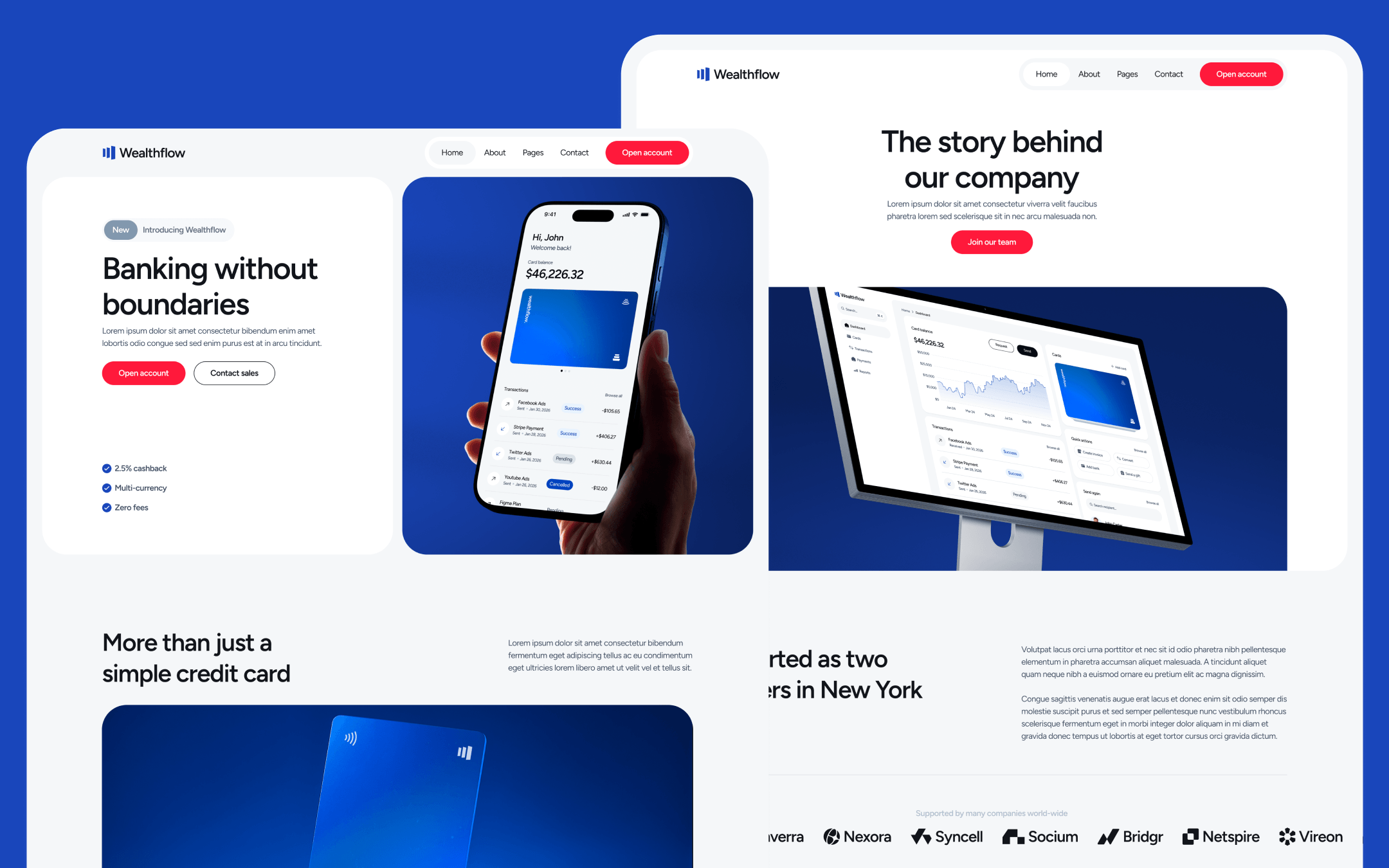 Wealthflow Template para Webflow