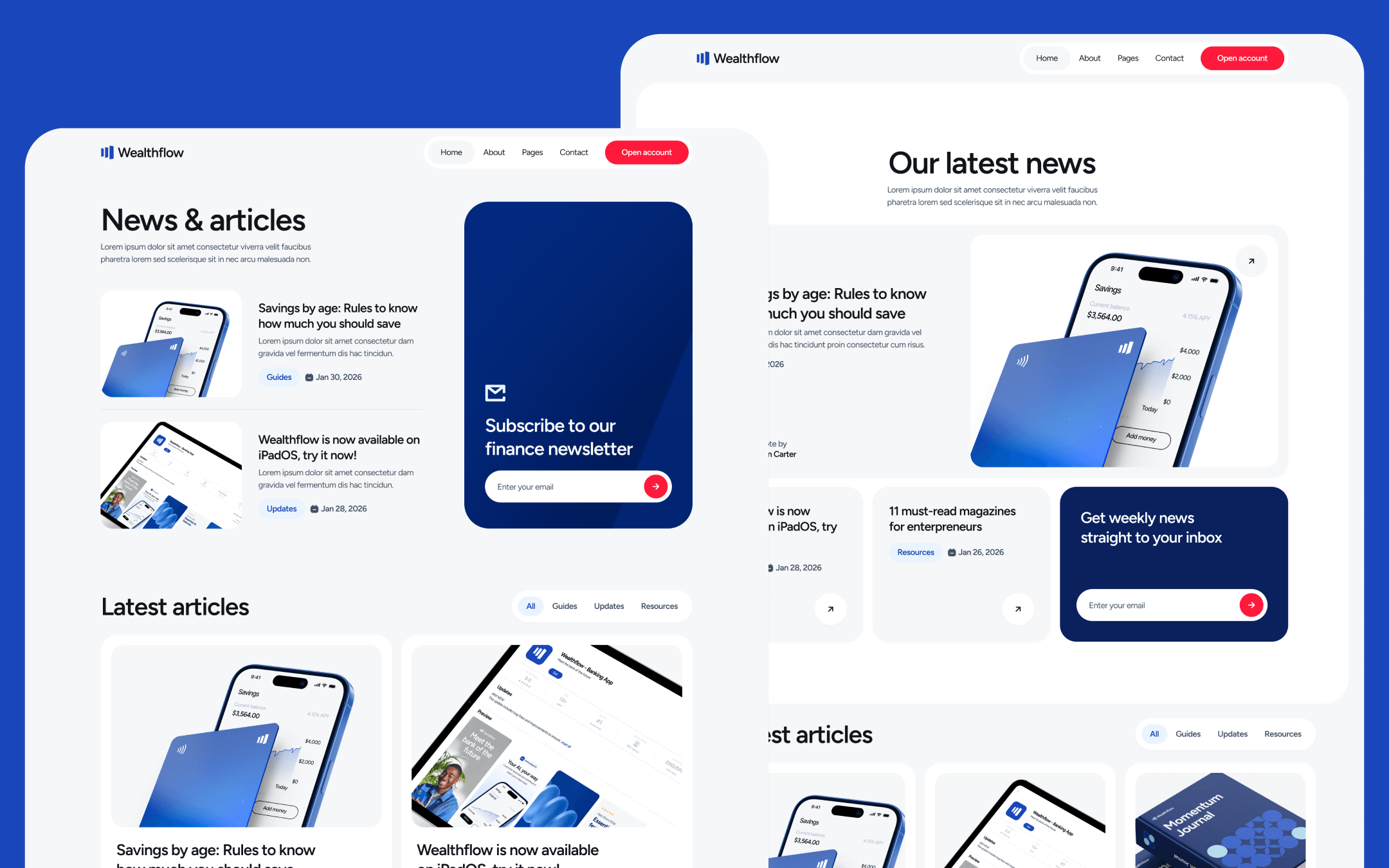 Wealthflow Template para Webflow