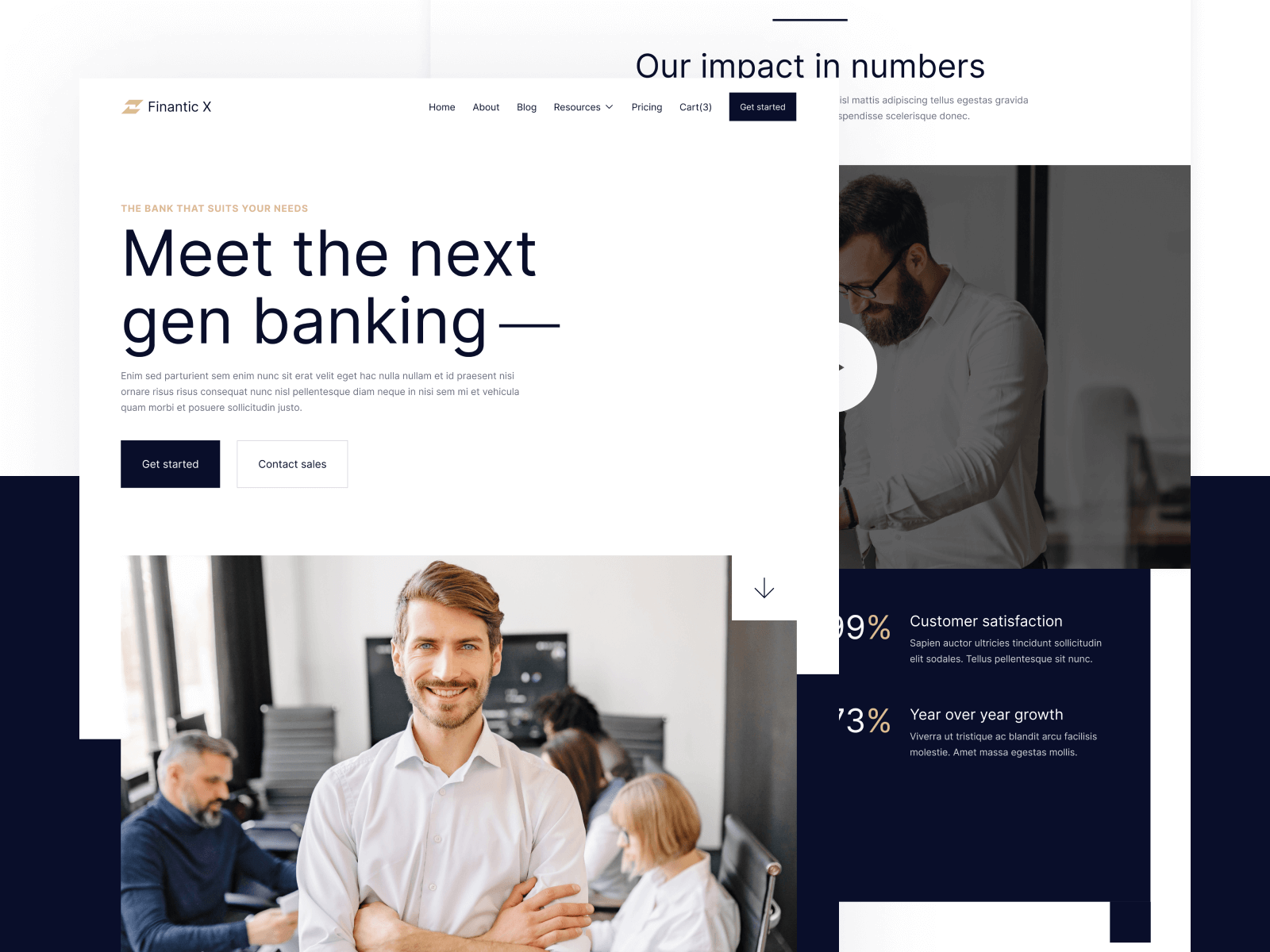 Plantilla de Banco Moderno para Webflow