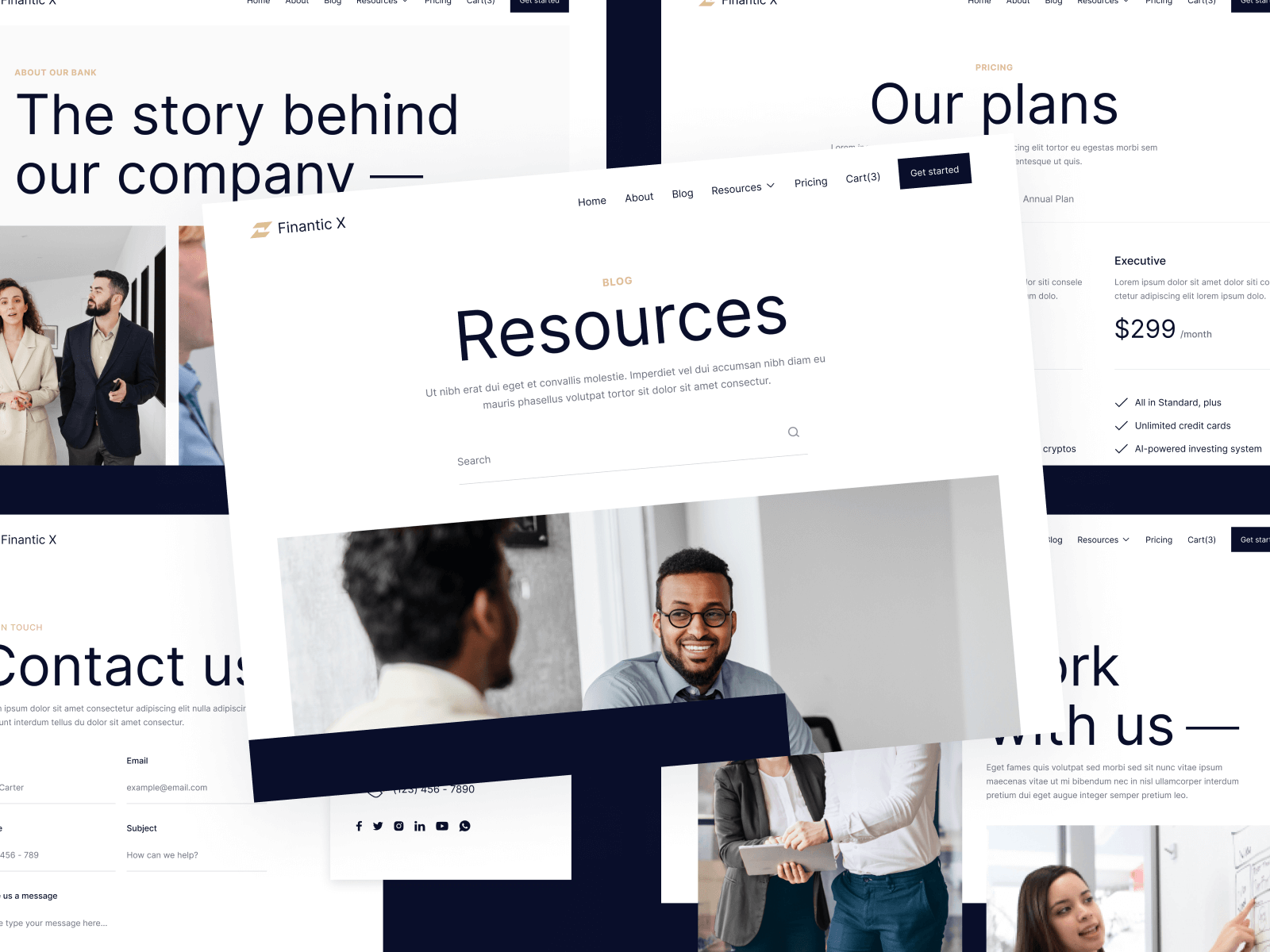 Plantilla de Fintech para Webflow