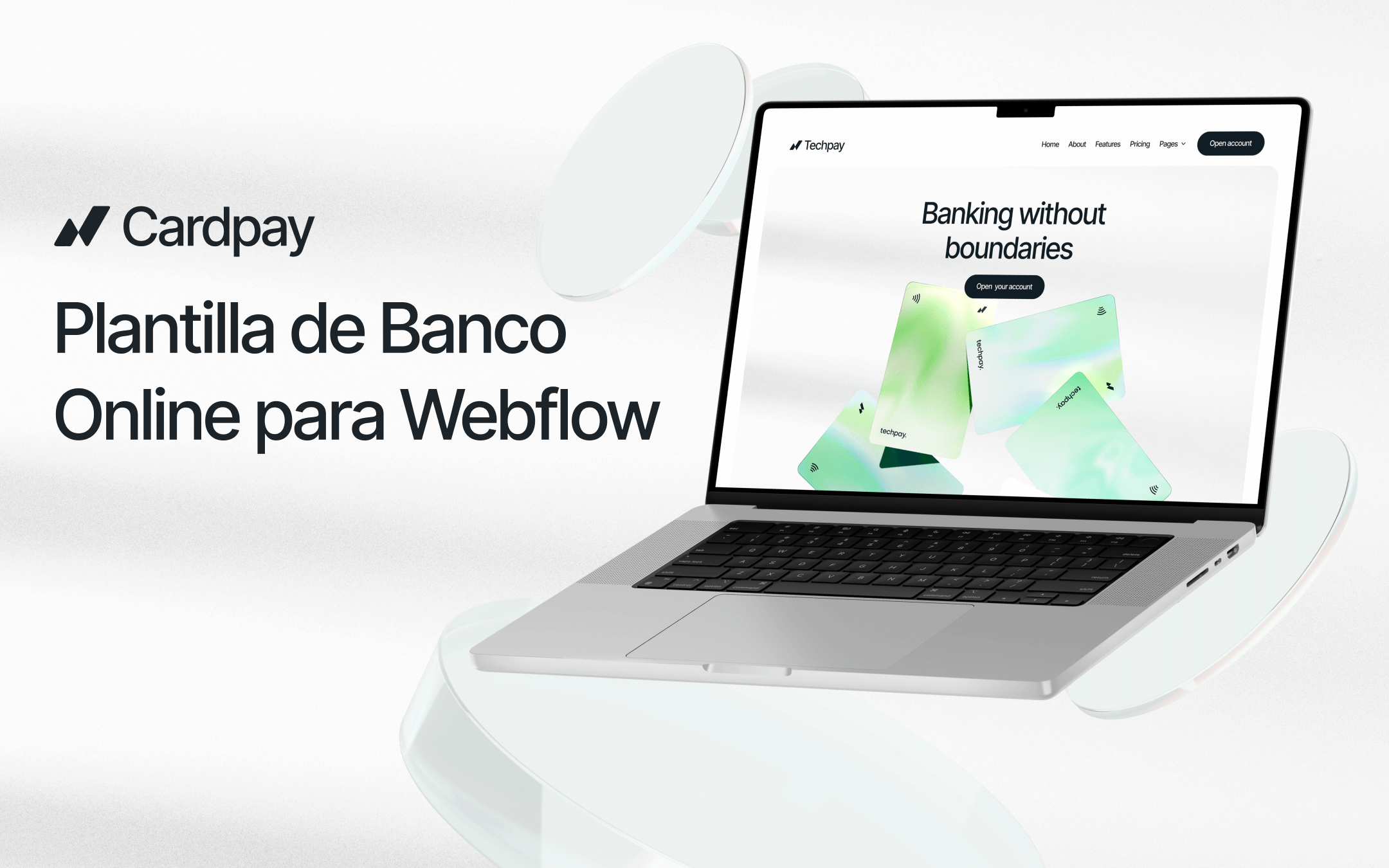 Plantilla de Banco Online para Webflow