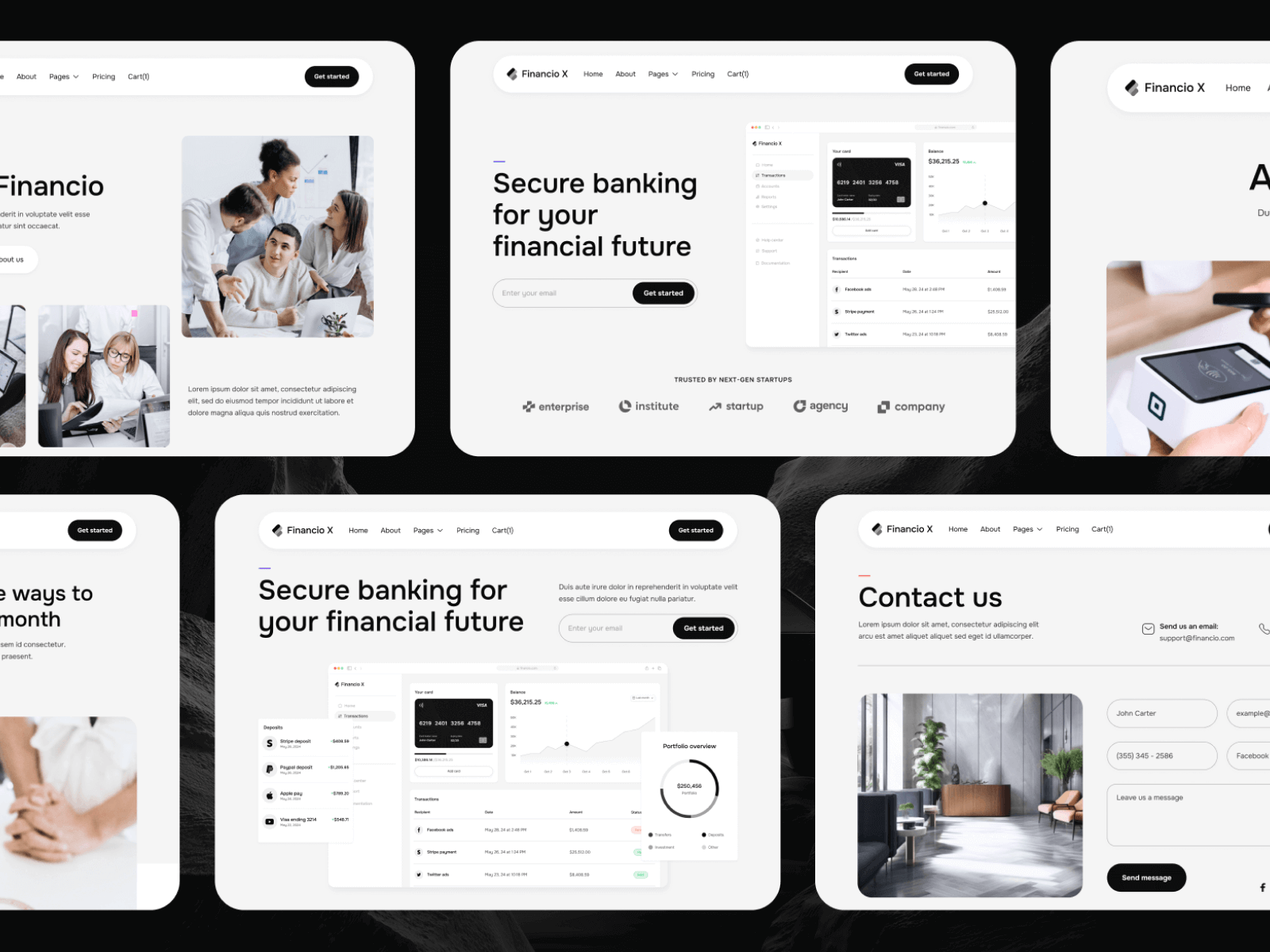 Plantilla para Webflow de Banco Tech