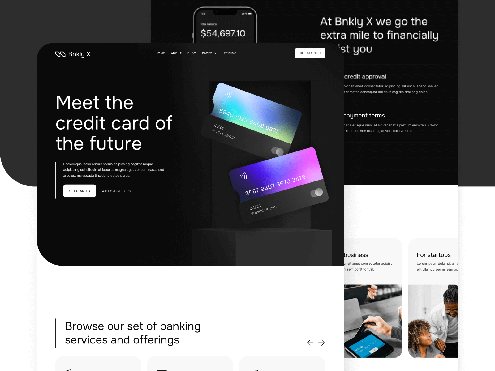 Template de App de Finanzas para Webflow