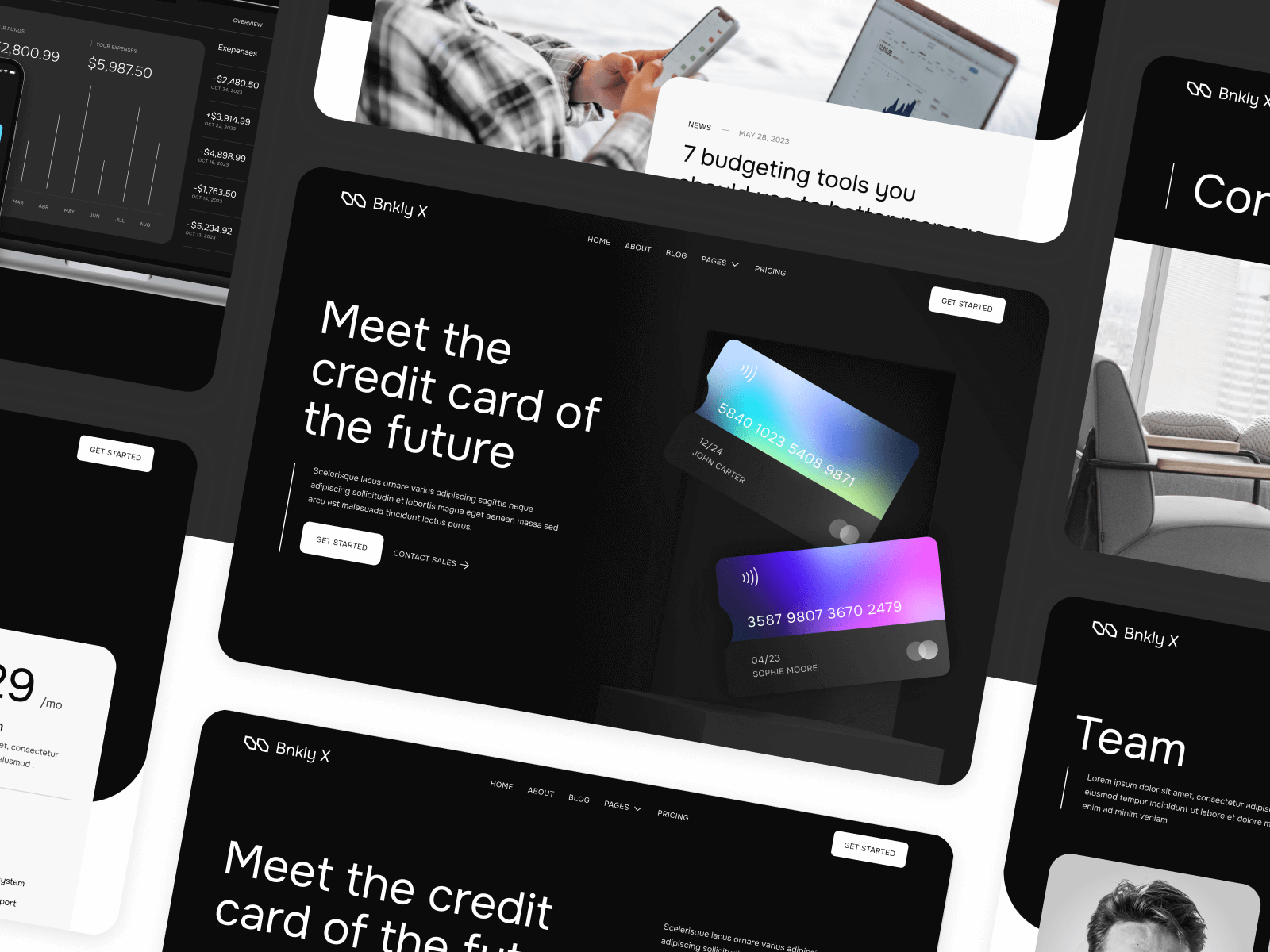 Plantilla para Webflow de Banco y Fintech