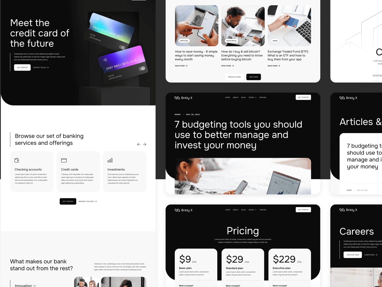 Plantilla de App de Finanzas para Webflow
