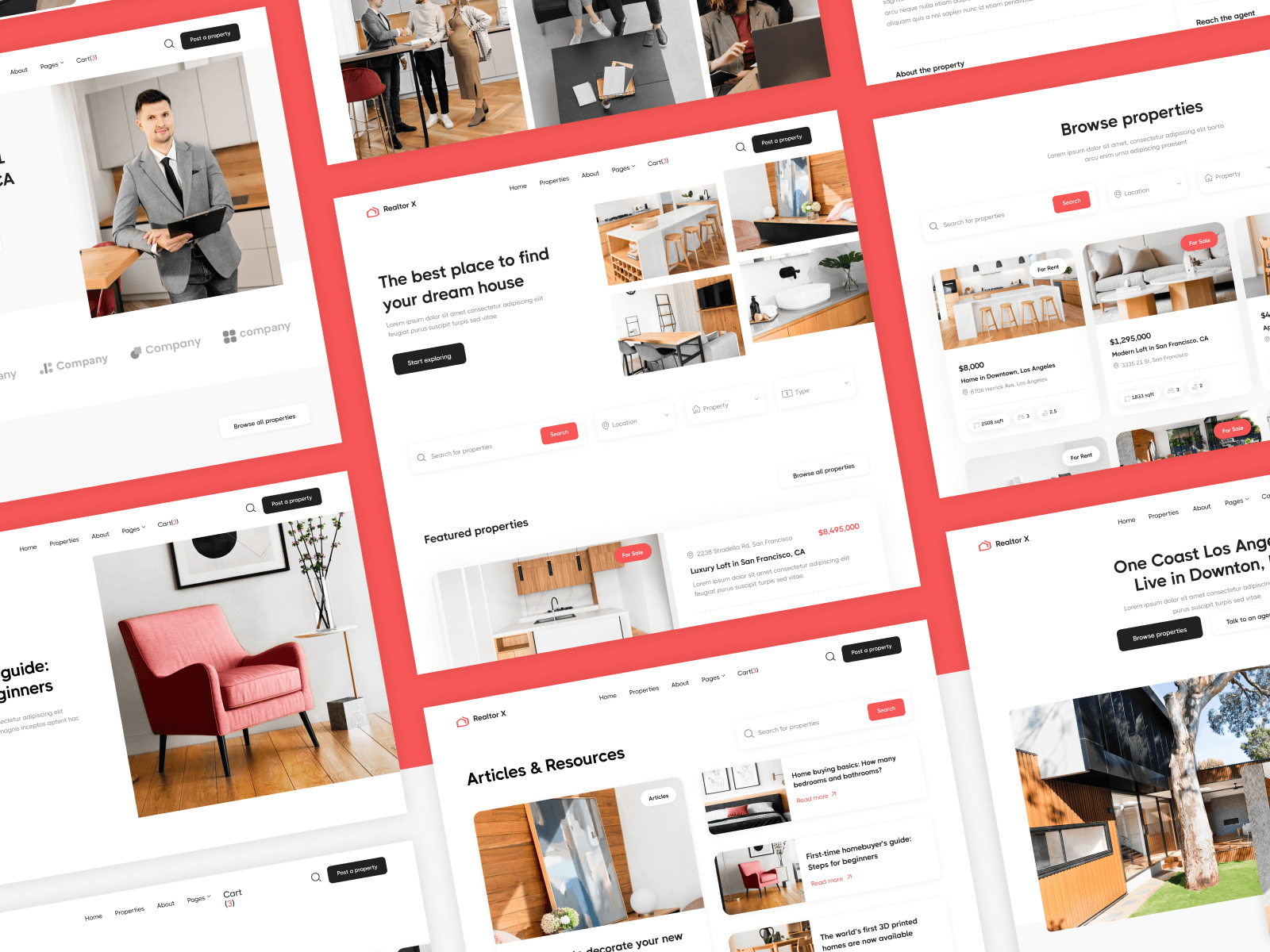 Plantilla para Webflow de Bienes Raíces