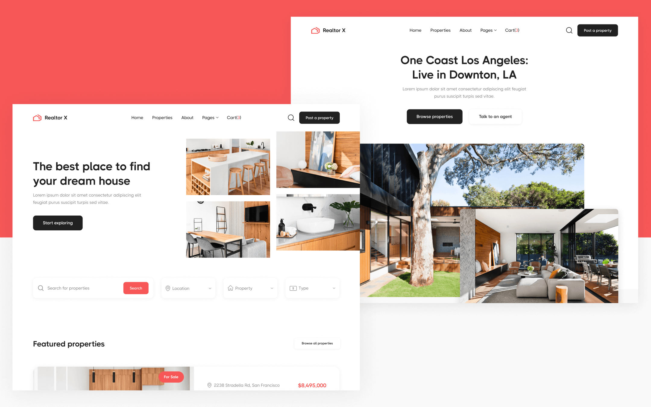Plantilla de Bienes Raíces para Webflow
