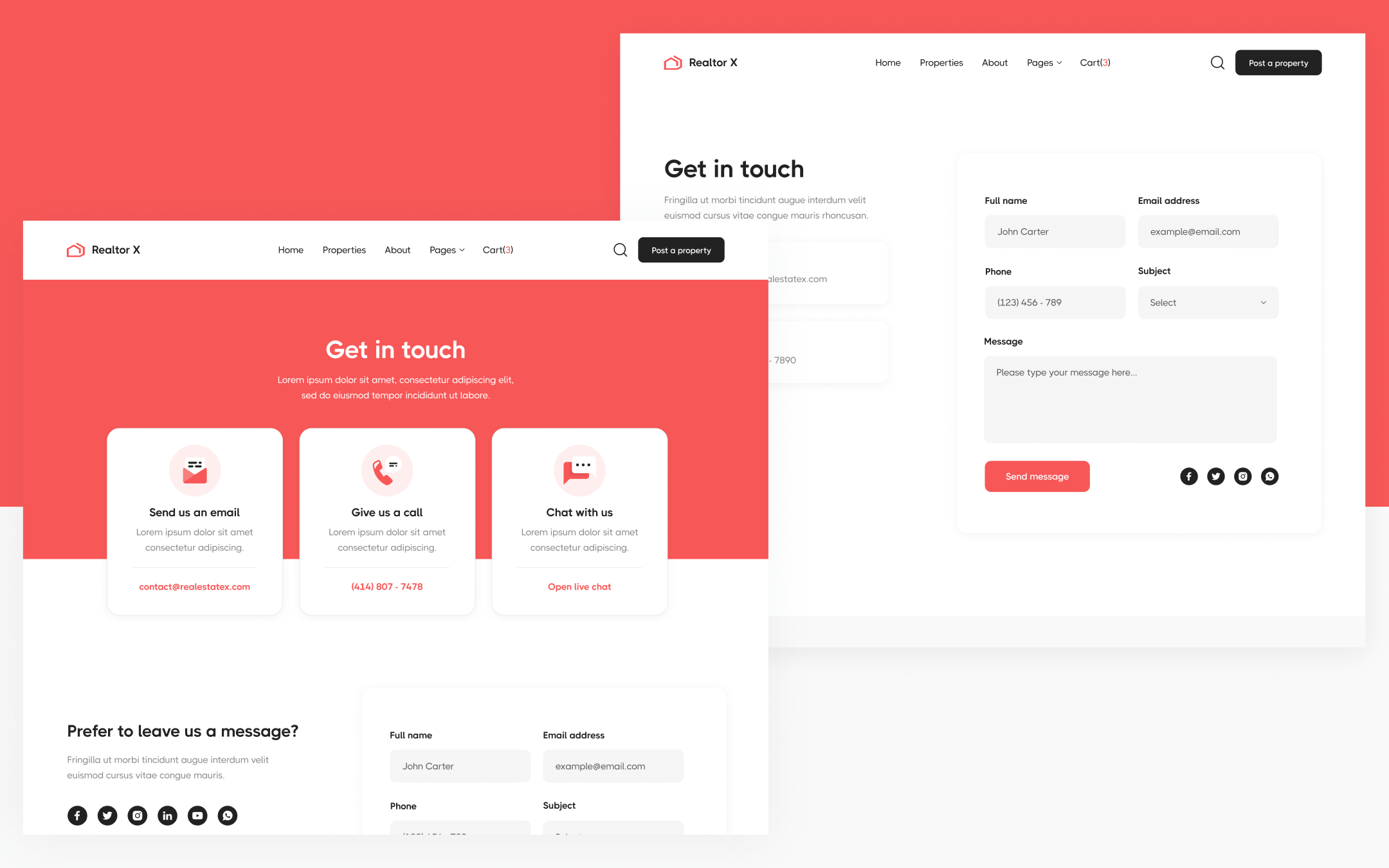 Realtor X Template para Webflow