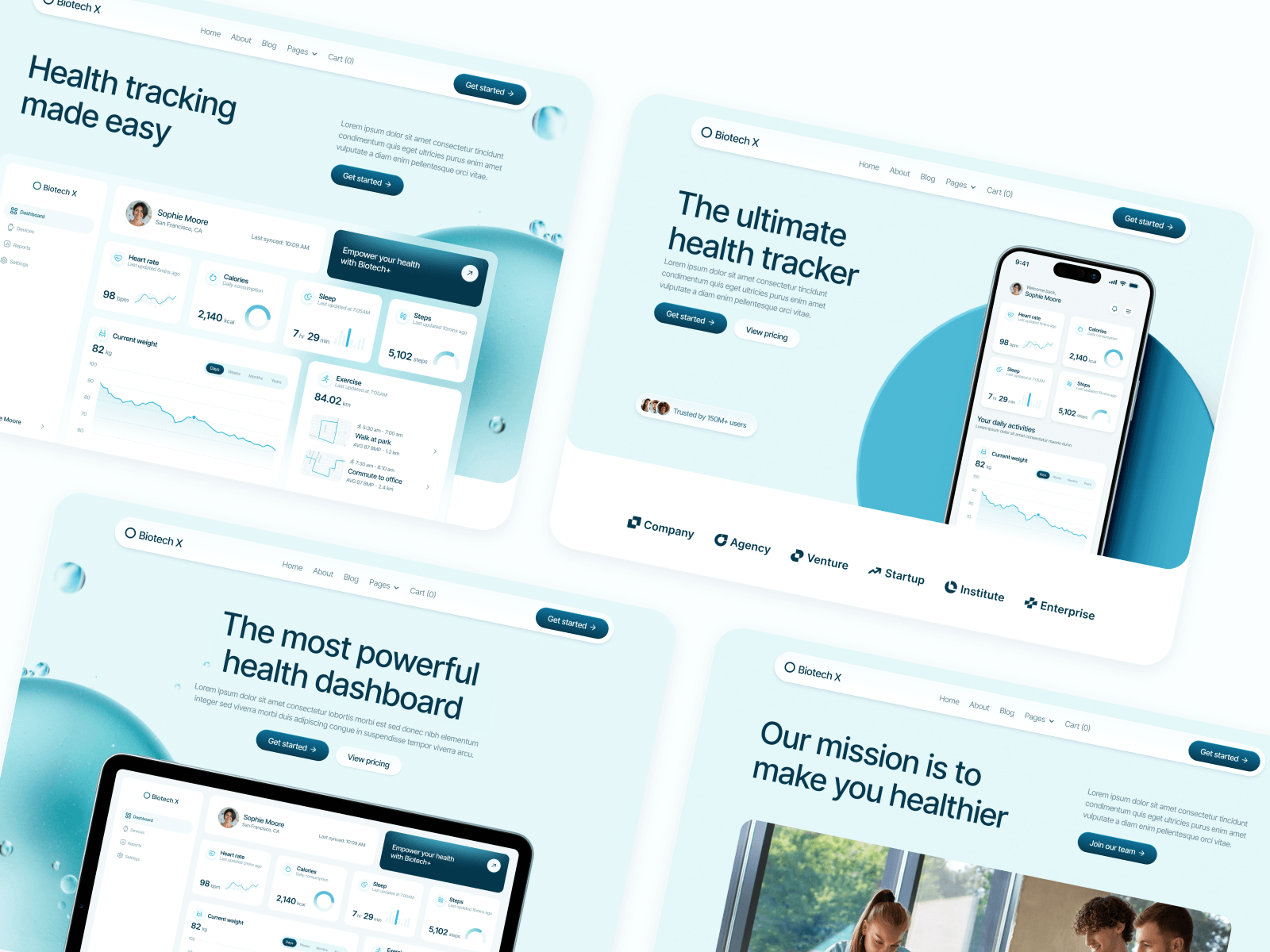 Plantilla de Biotech para Sitio Web en Webflow