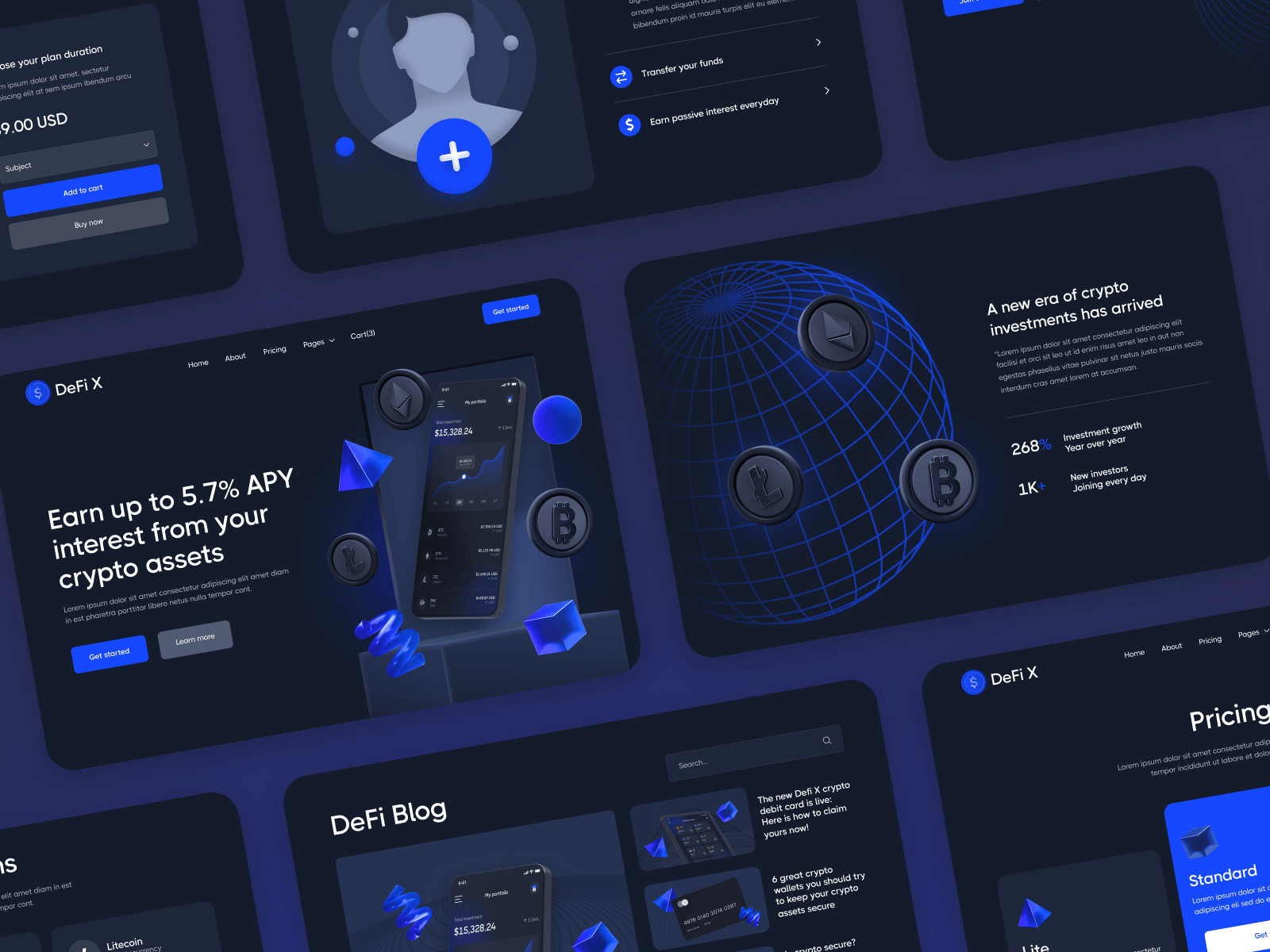 Plantilla para Webflow de Cryptomonedas