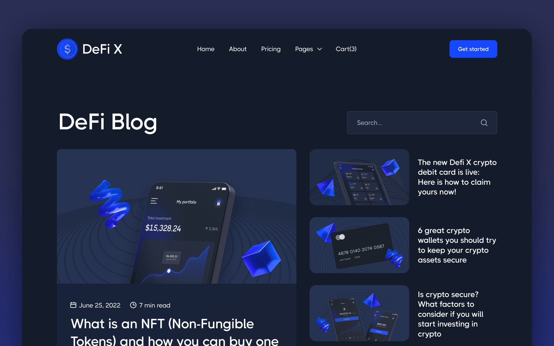 DeFi X Template para Webflow