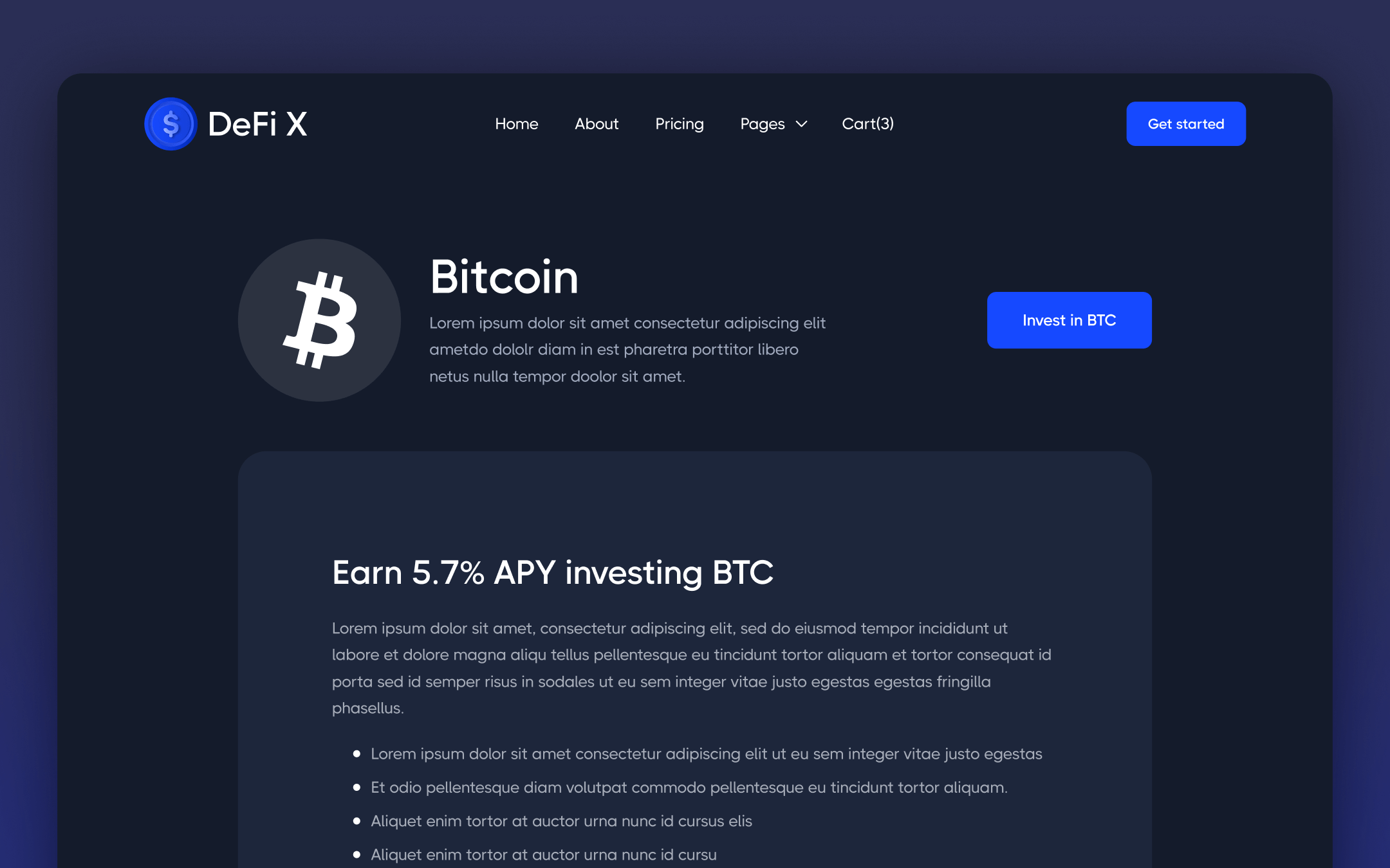 DeFi X Template para Webflow