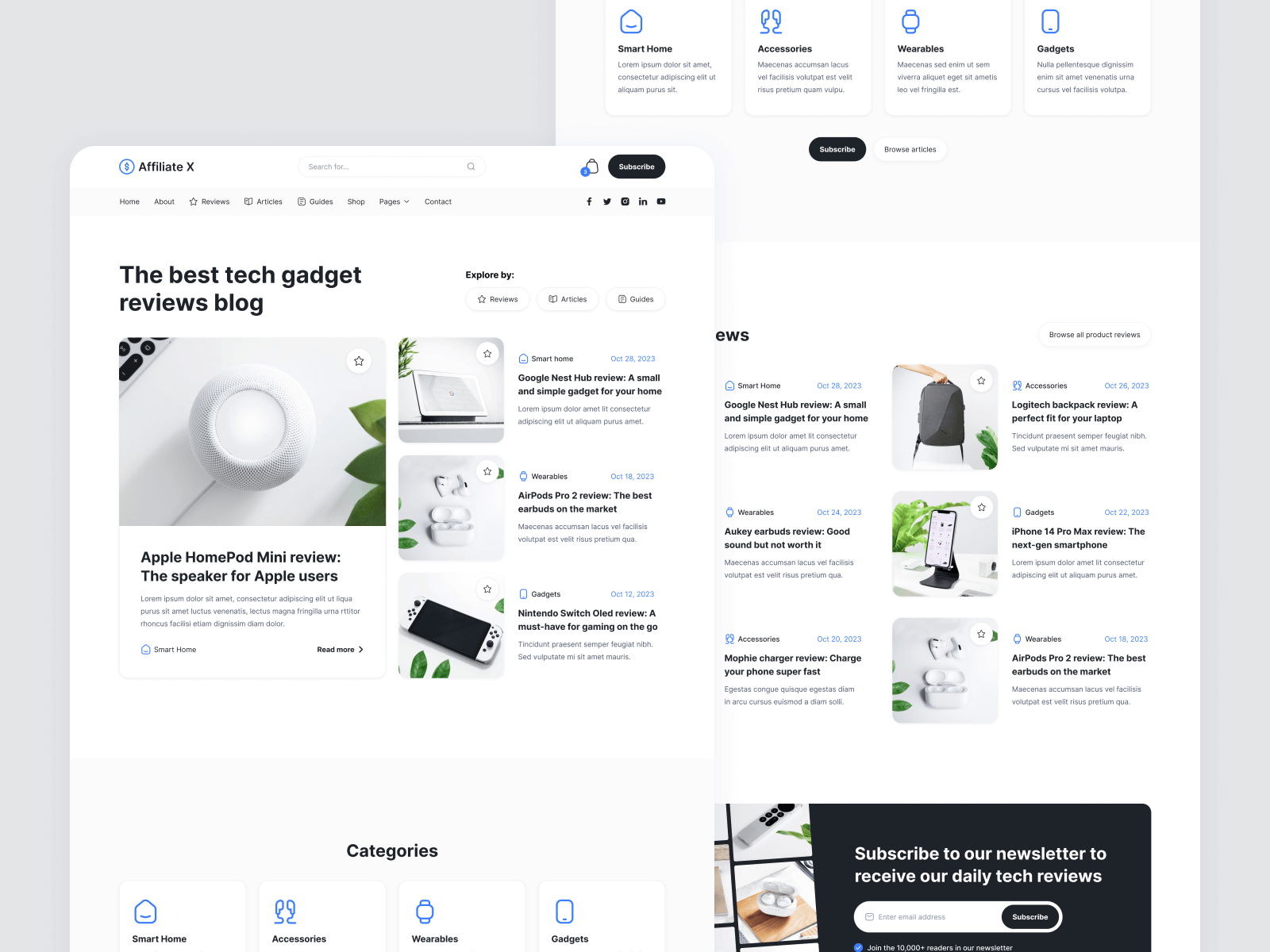Plantilla de Blog de Afiliados para Webflow