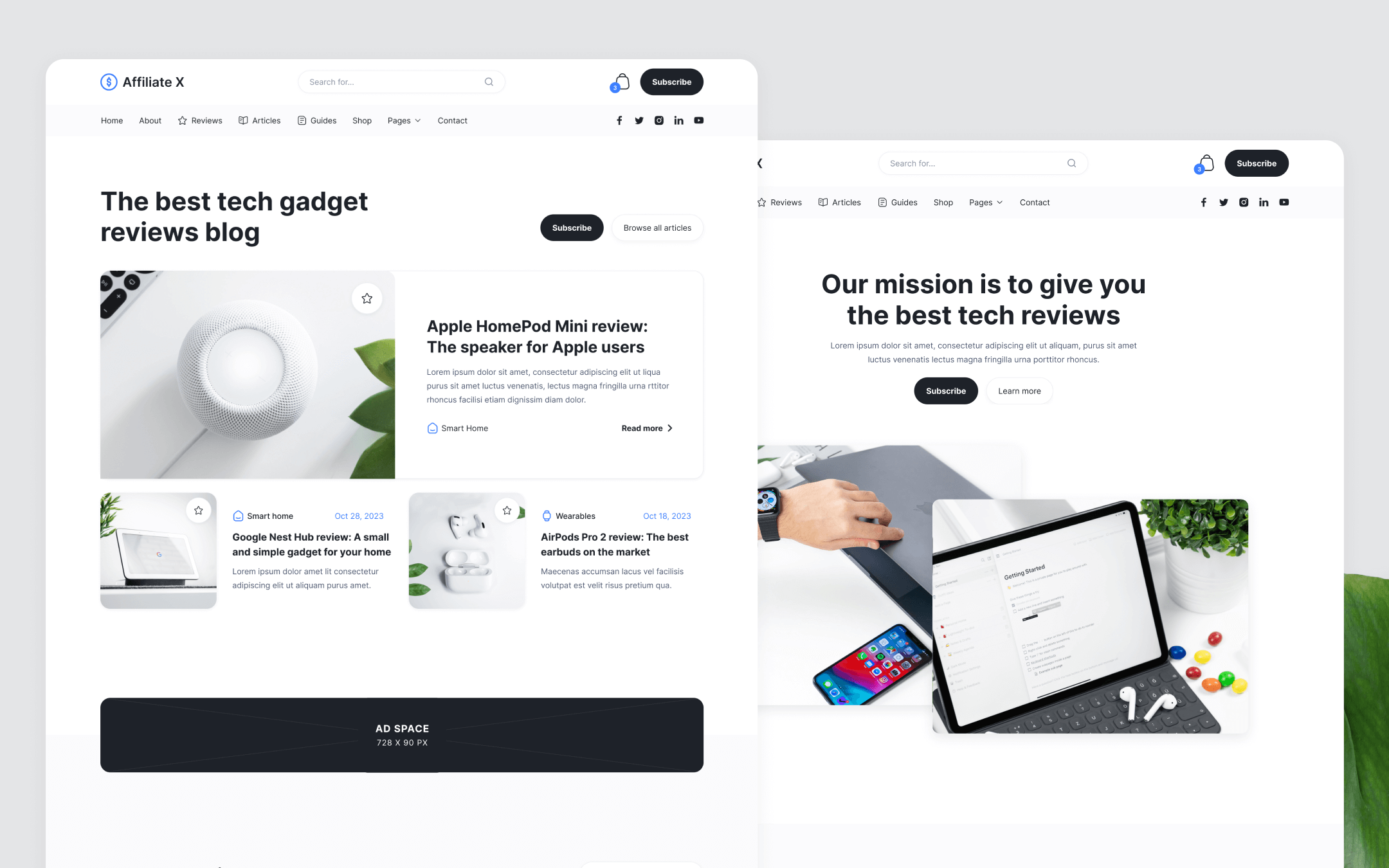 Affiliate X Template para Webflow
