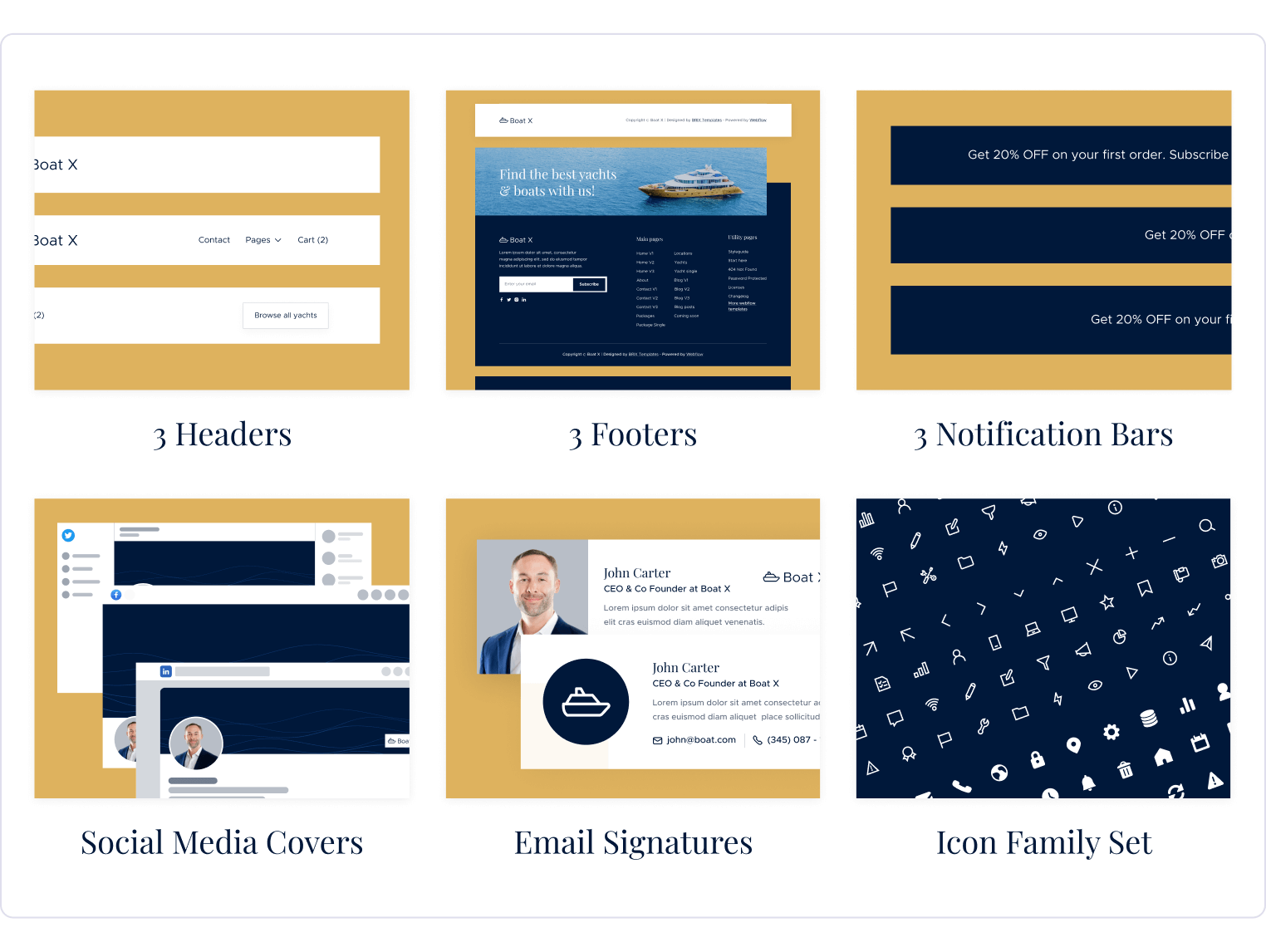 Boat X - Boat Rental Webflow Template Benefits