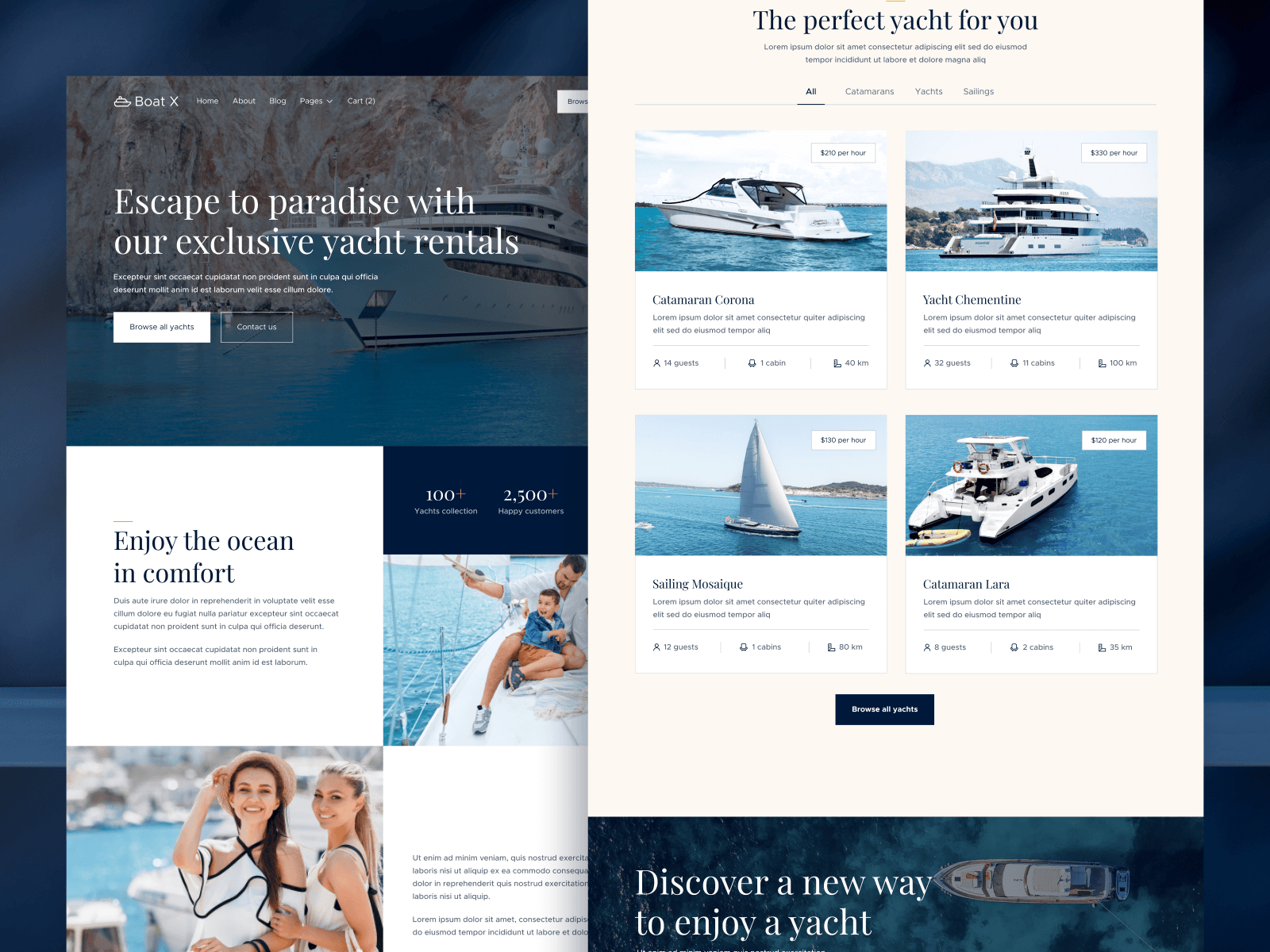Template de Yates para Webflow
