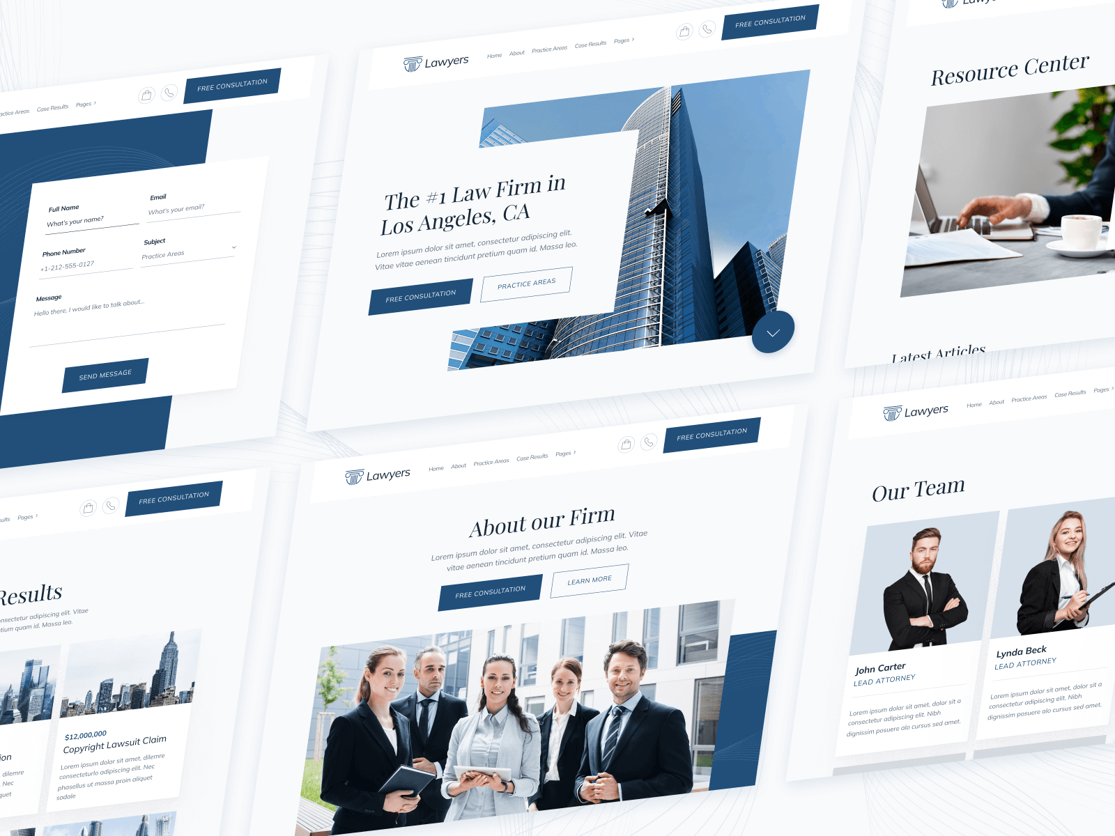 Template de Firma de Abogados para Webflow