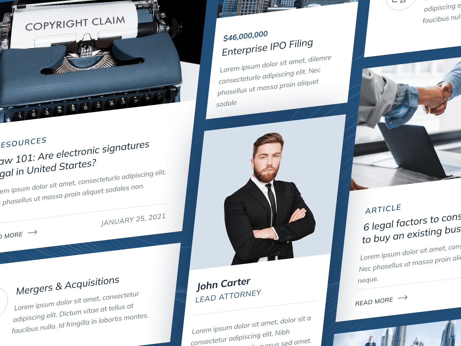 Plantilla para Webflow de Bufete de Abogados