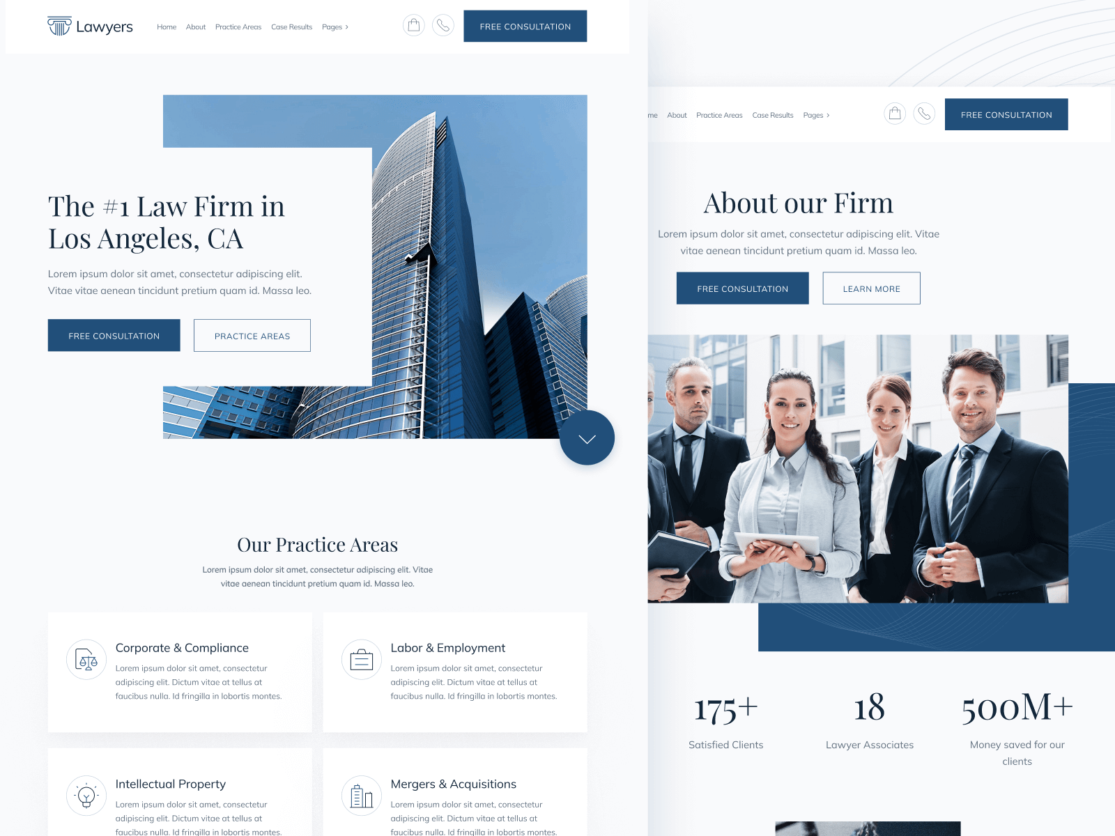 Plantilla de Firma de Abogados para Sitio Web en Webflow