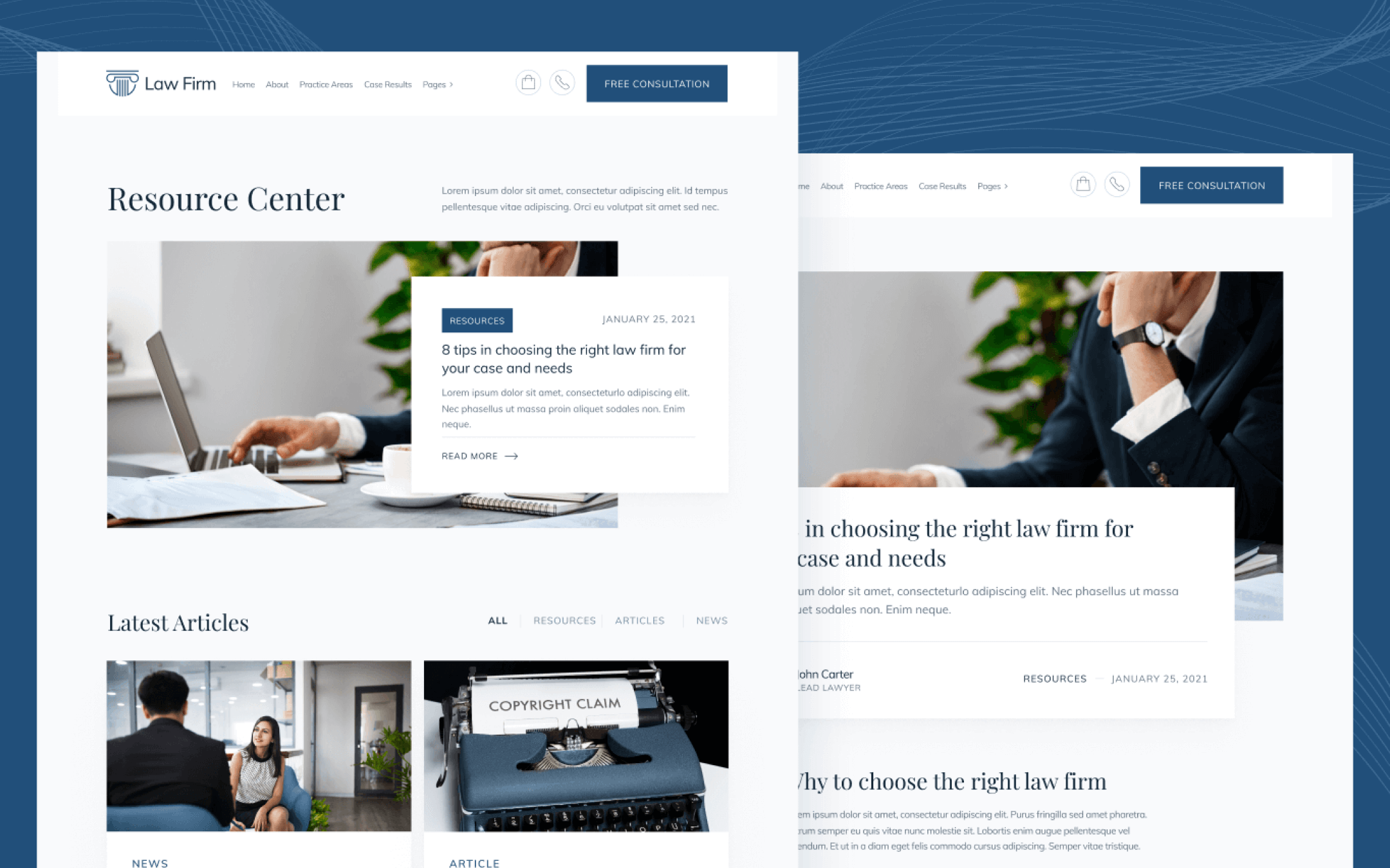 Lawyers Template para Webflow