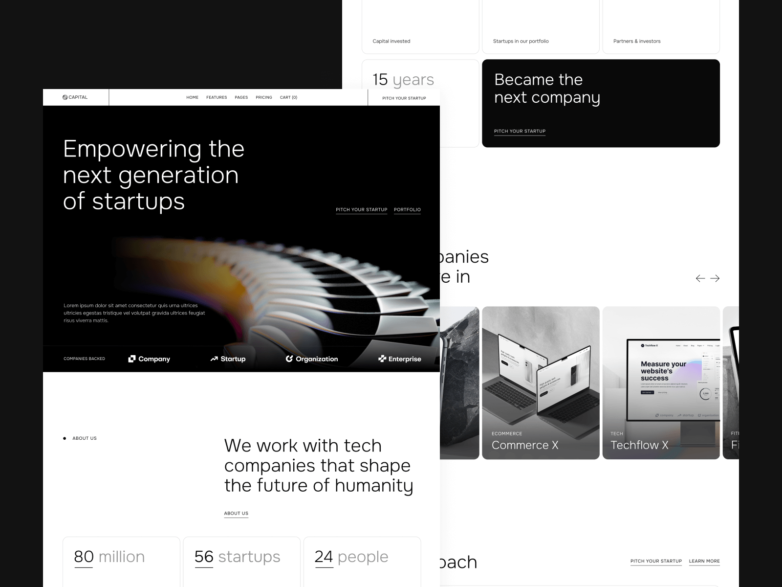 Plantilla de Capital de Riesgo para Webflow
