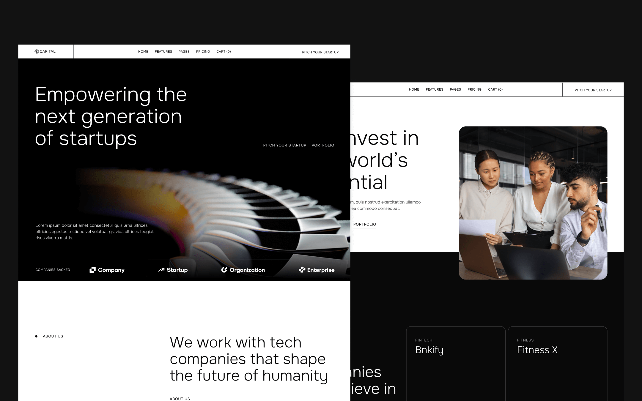 Capital Template para Webflow