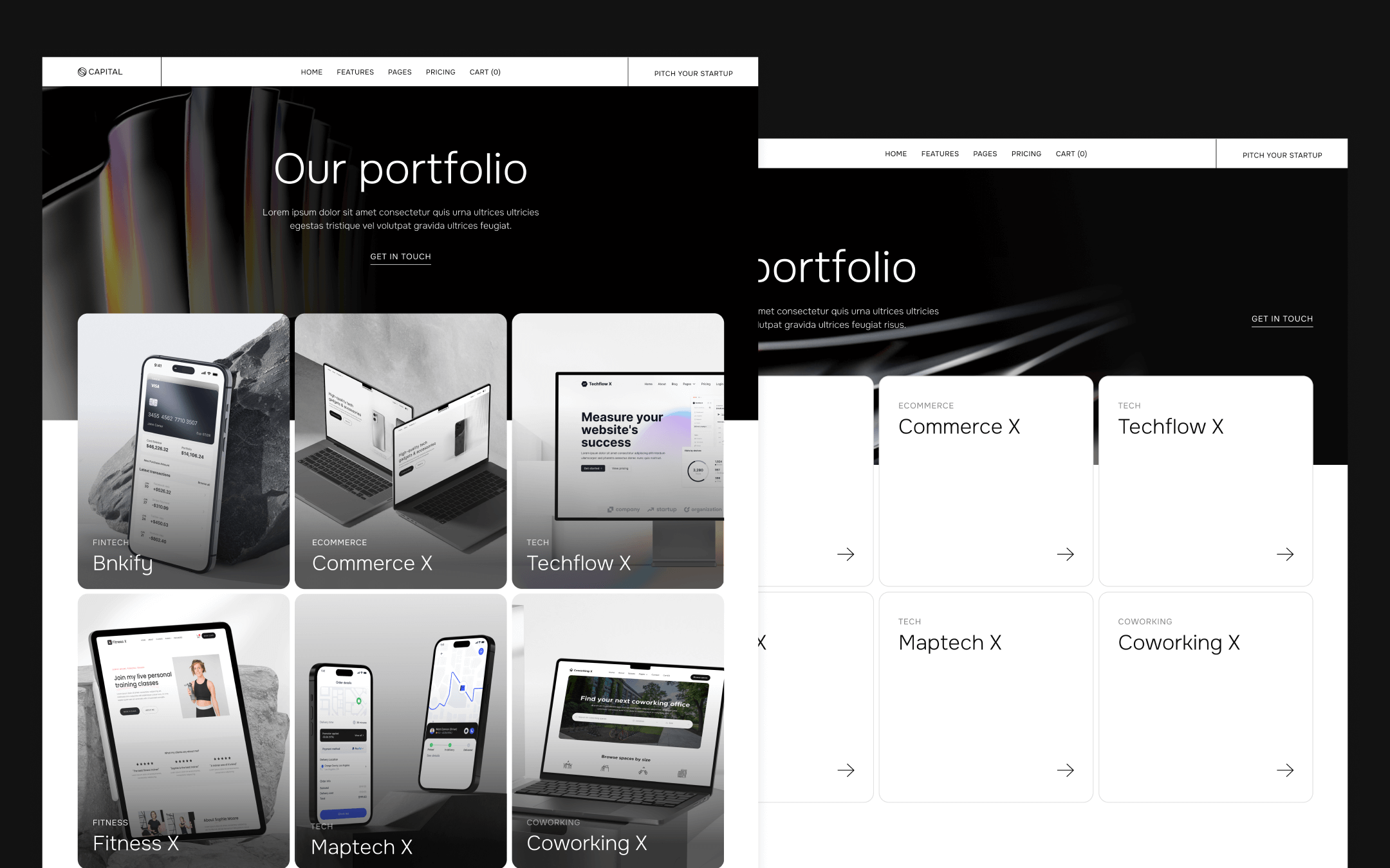 Capital Template para Webflow