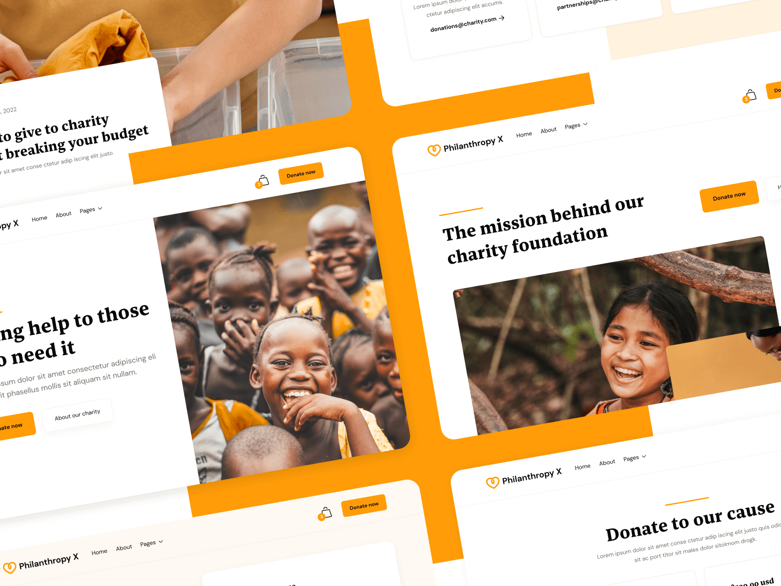 Plantilla para Webflow de Caridad