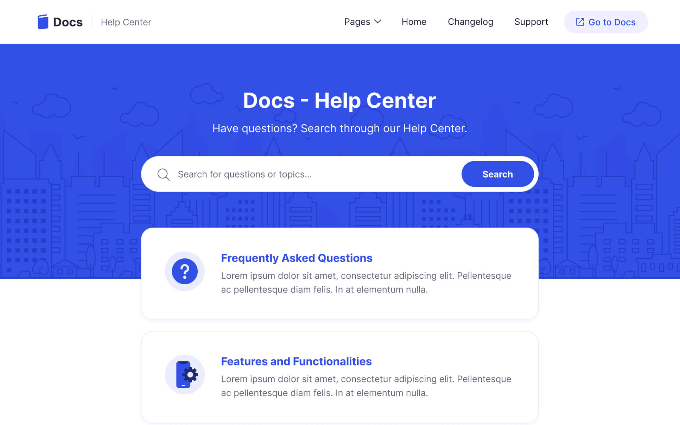 Docs Template para Webflow