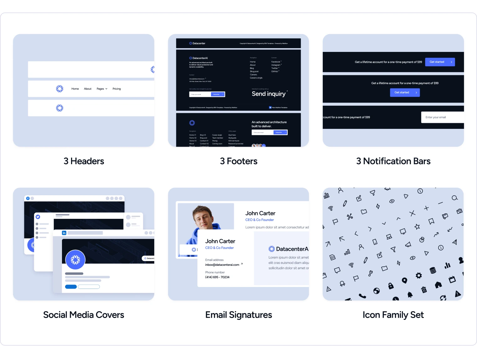 Datacenter - Data Center Webflow Template Benefits