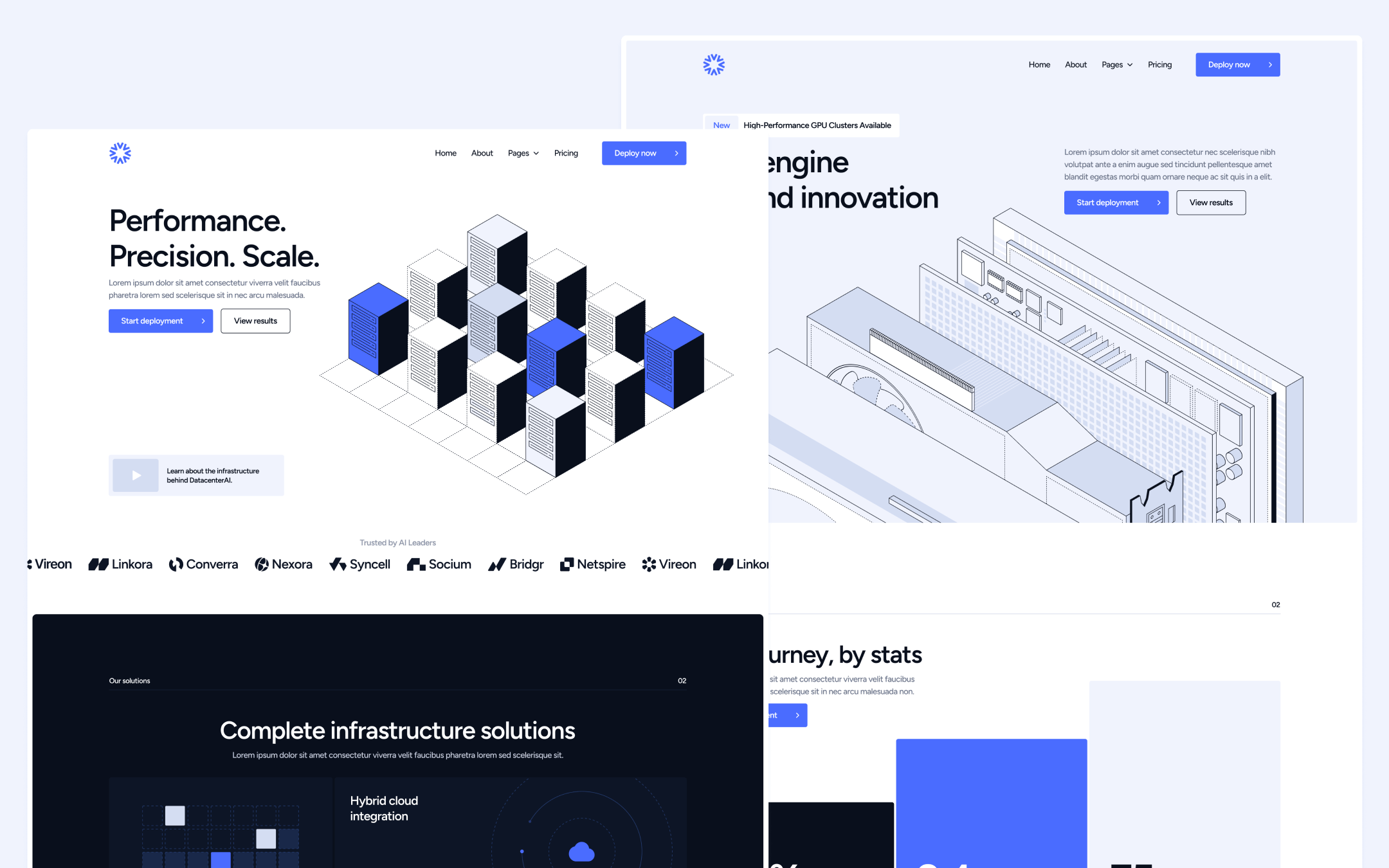 Datacenter Template para Webflow