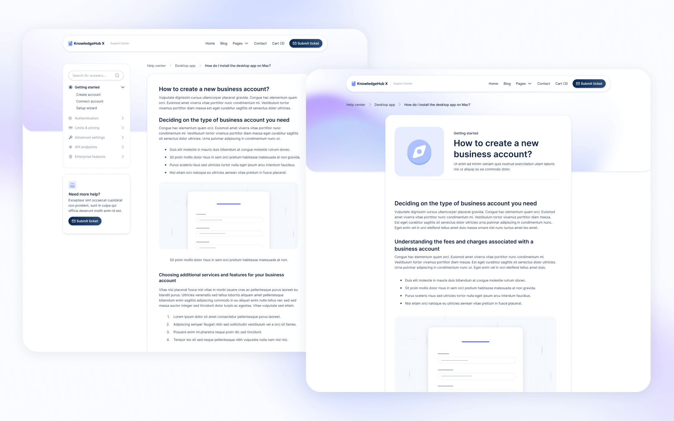 KnowledgeHub X Template para Webflow