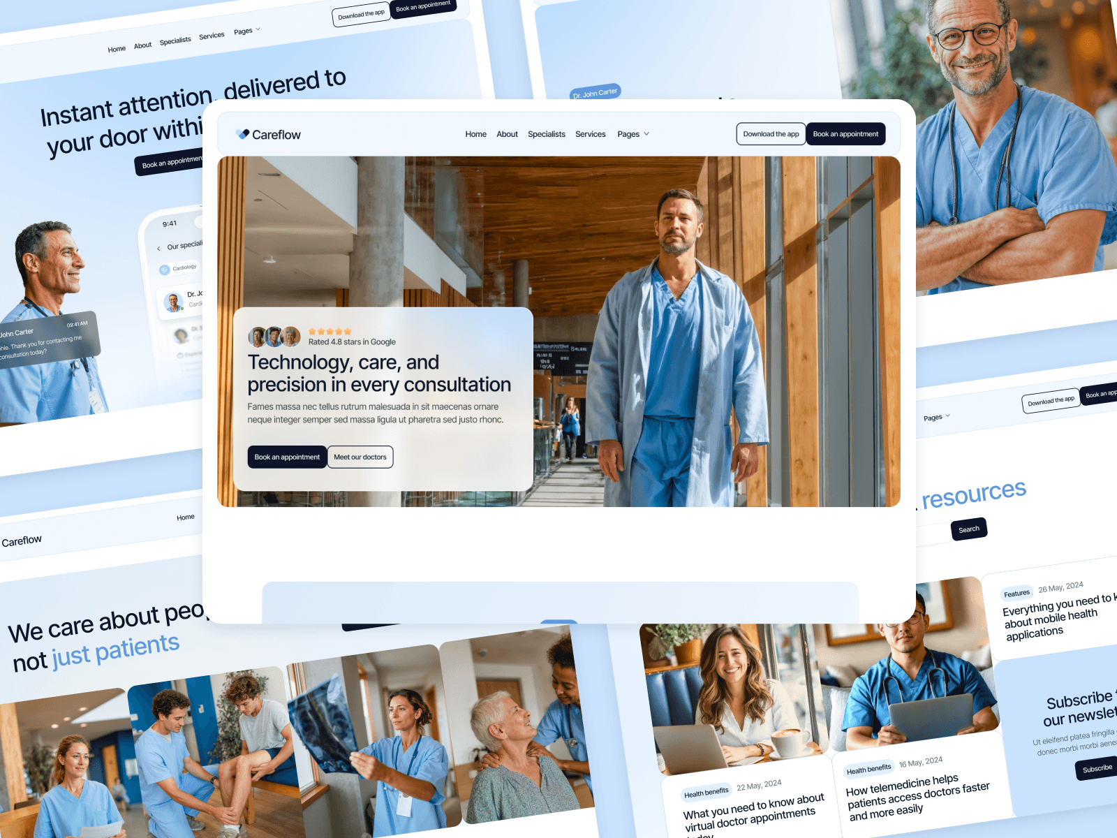 Template de Clínica Médica para Webflow