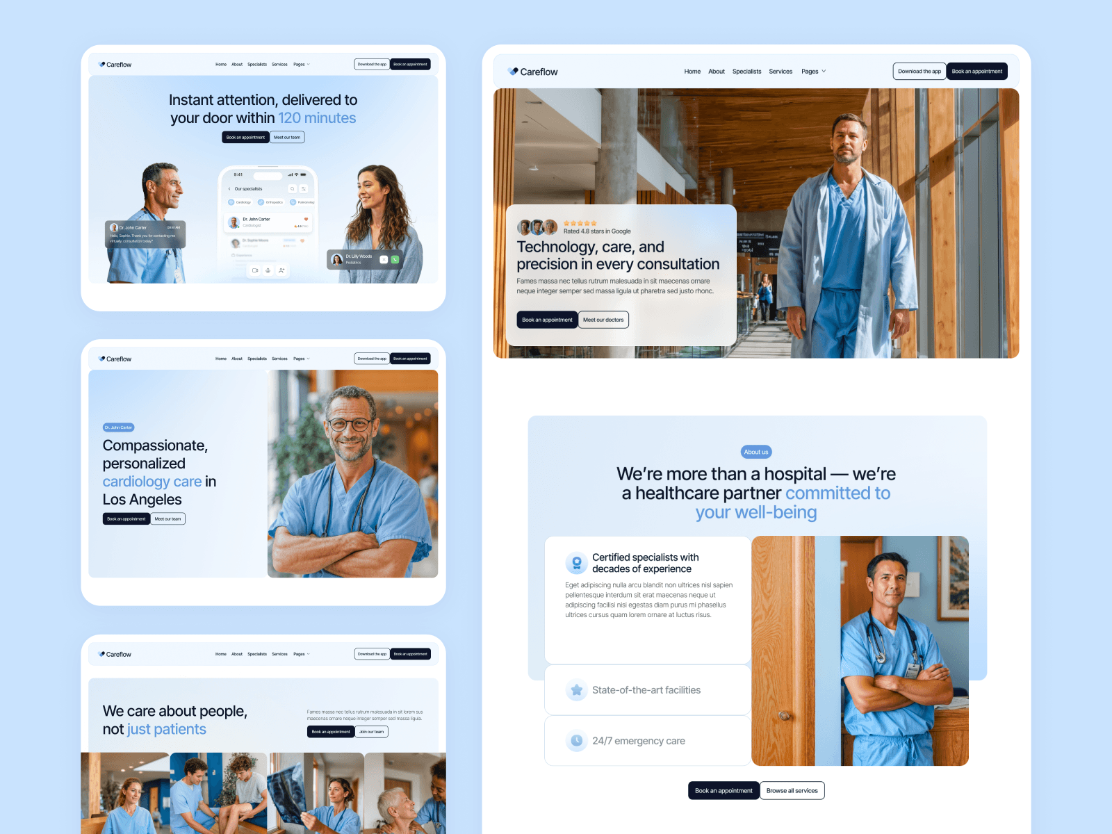 Plantilla de Webflow para Centro de Salud