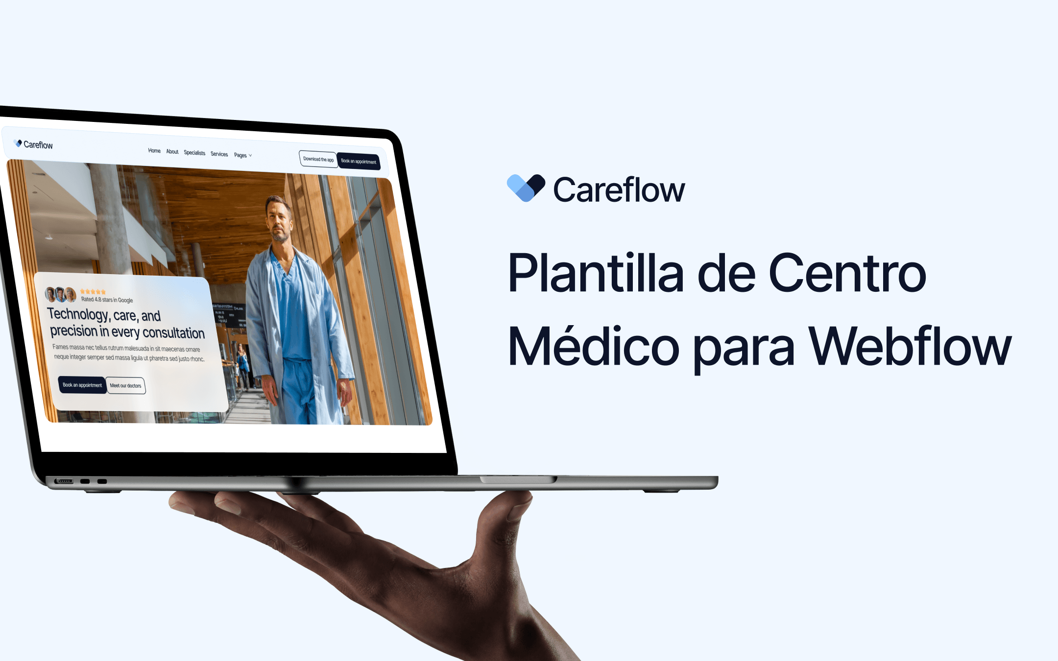 Plantilla de Centro Médico para Webflow