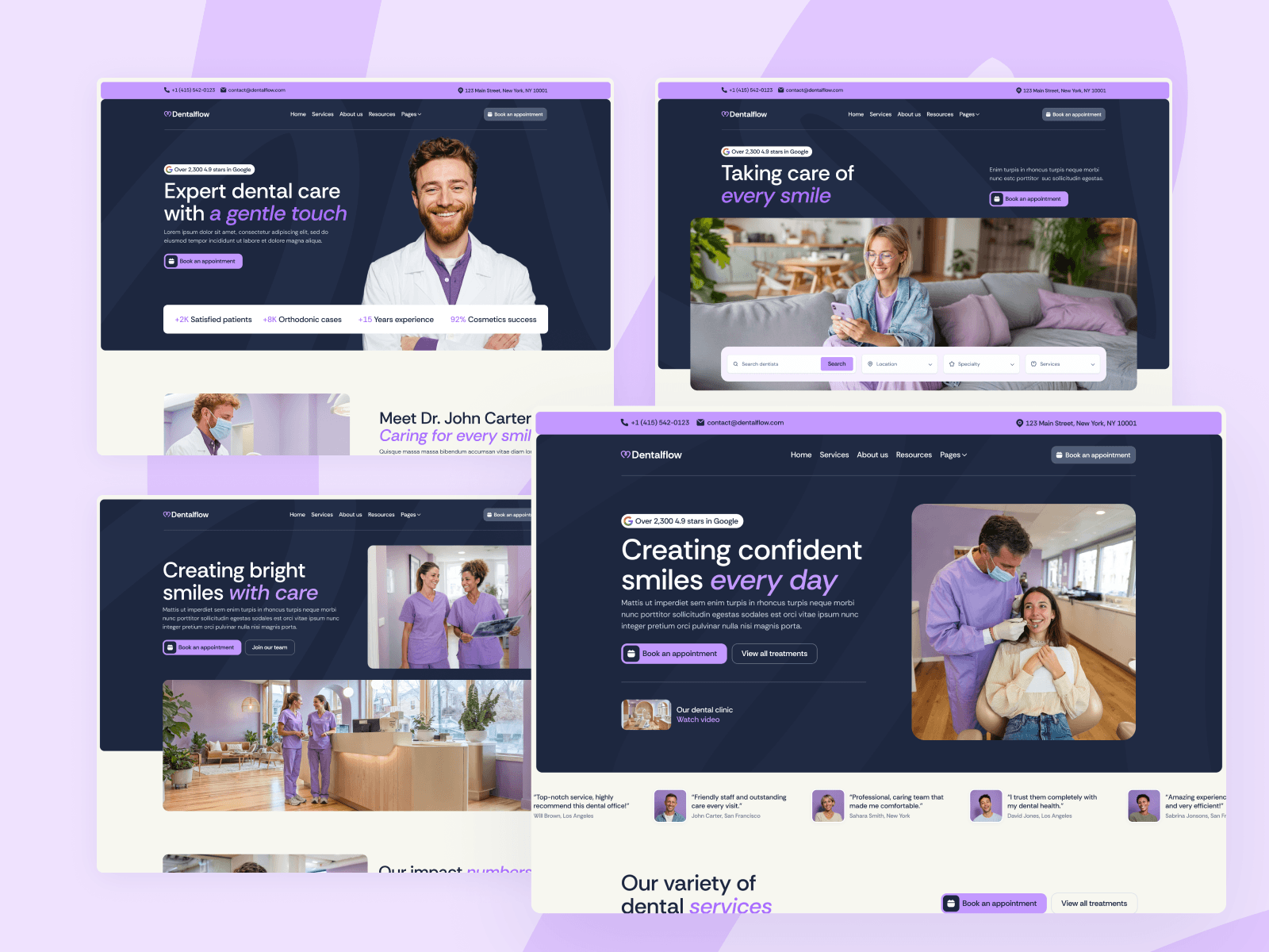 Plantilla de Webflow para Consultorio Dental