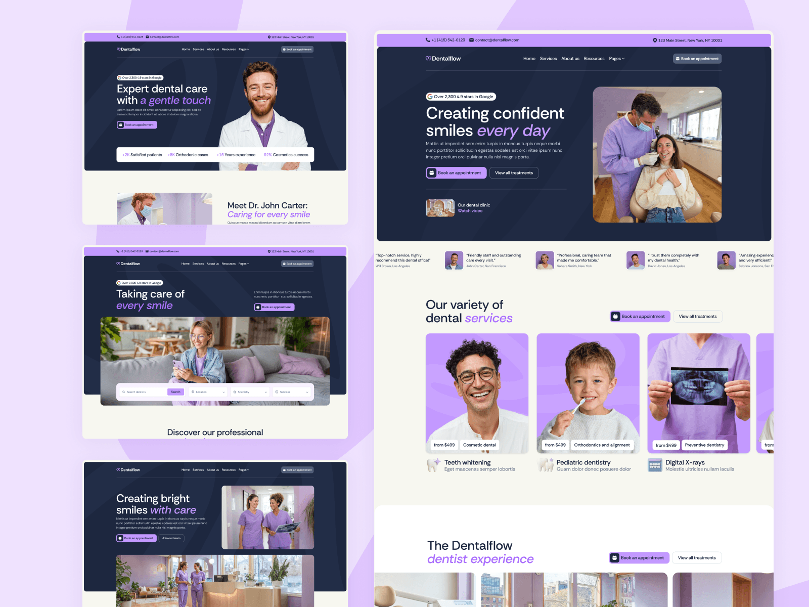 Template de Odontología para Webflow