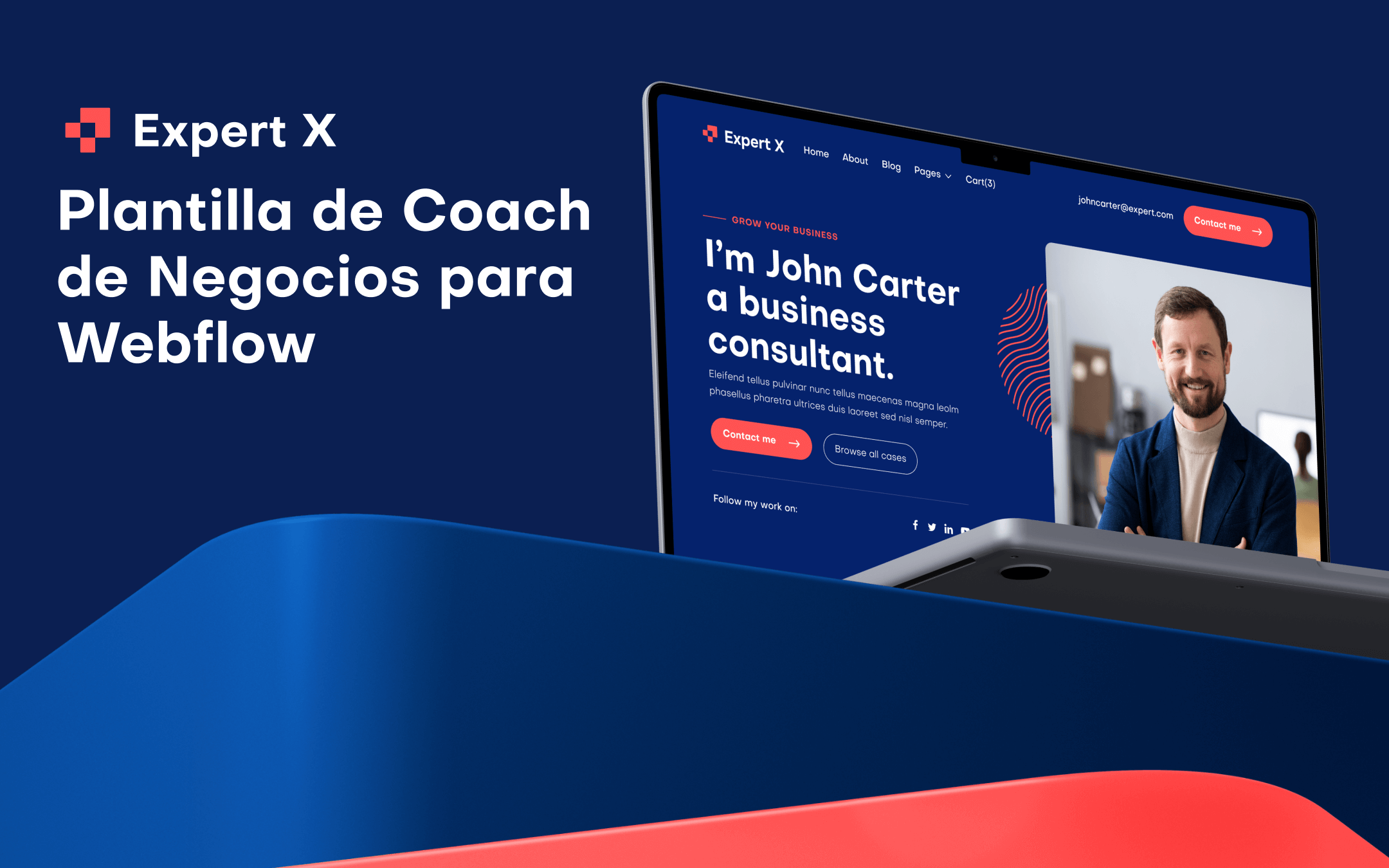 Plantilla de Coach de Negocios para Webflow