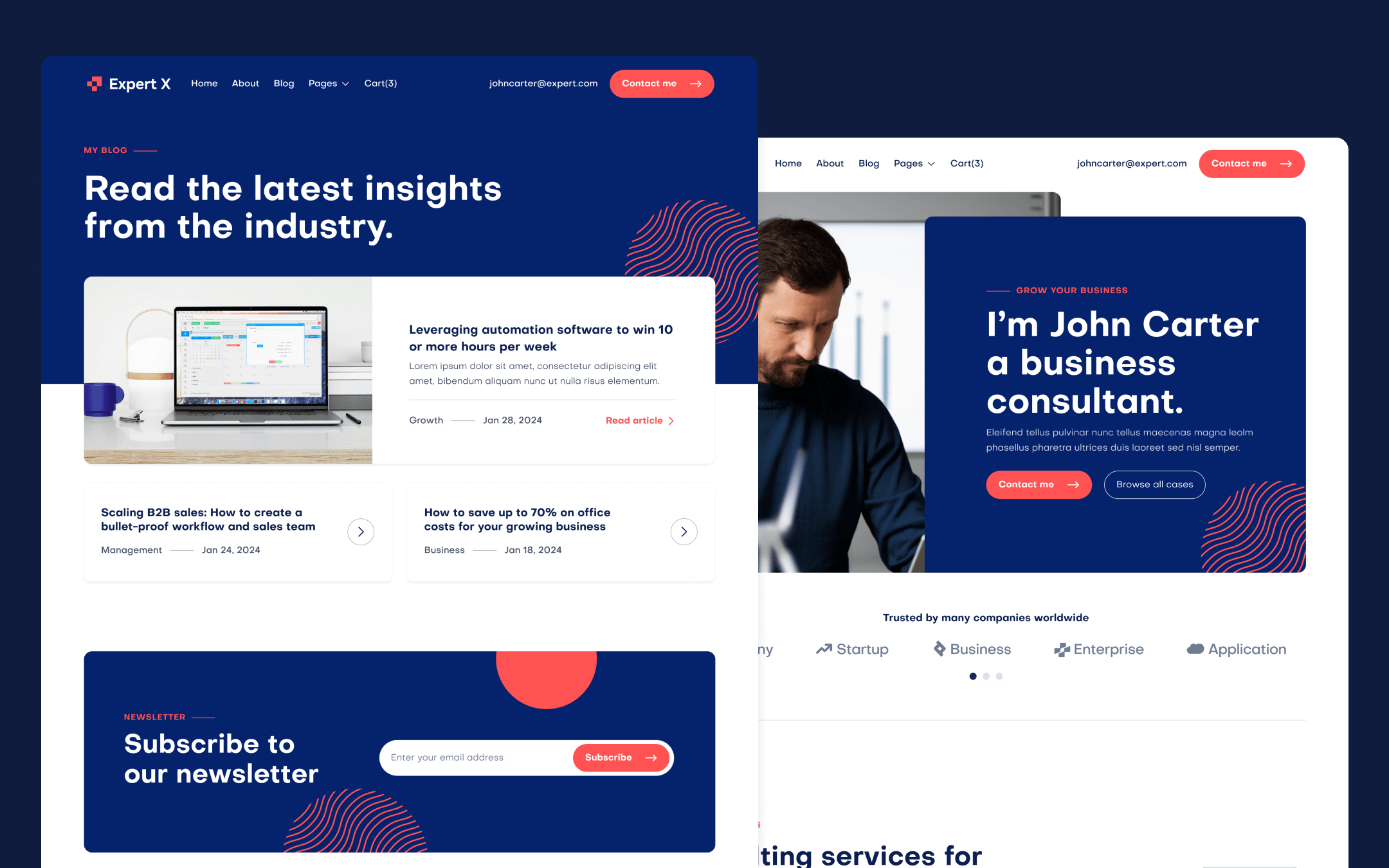 Expert X Template para Webflow