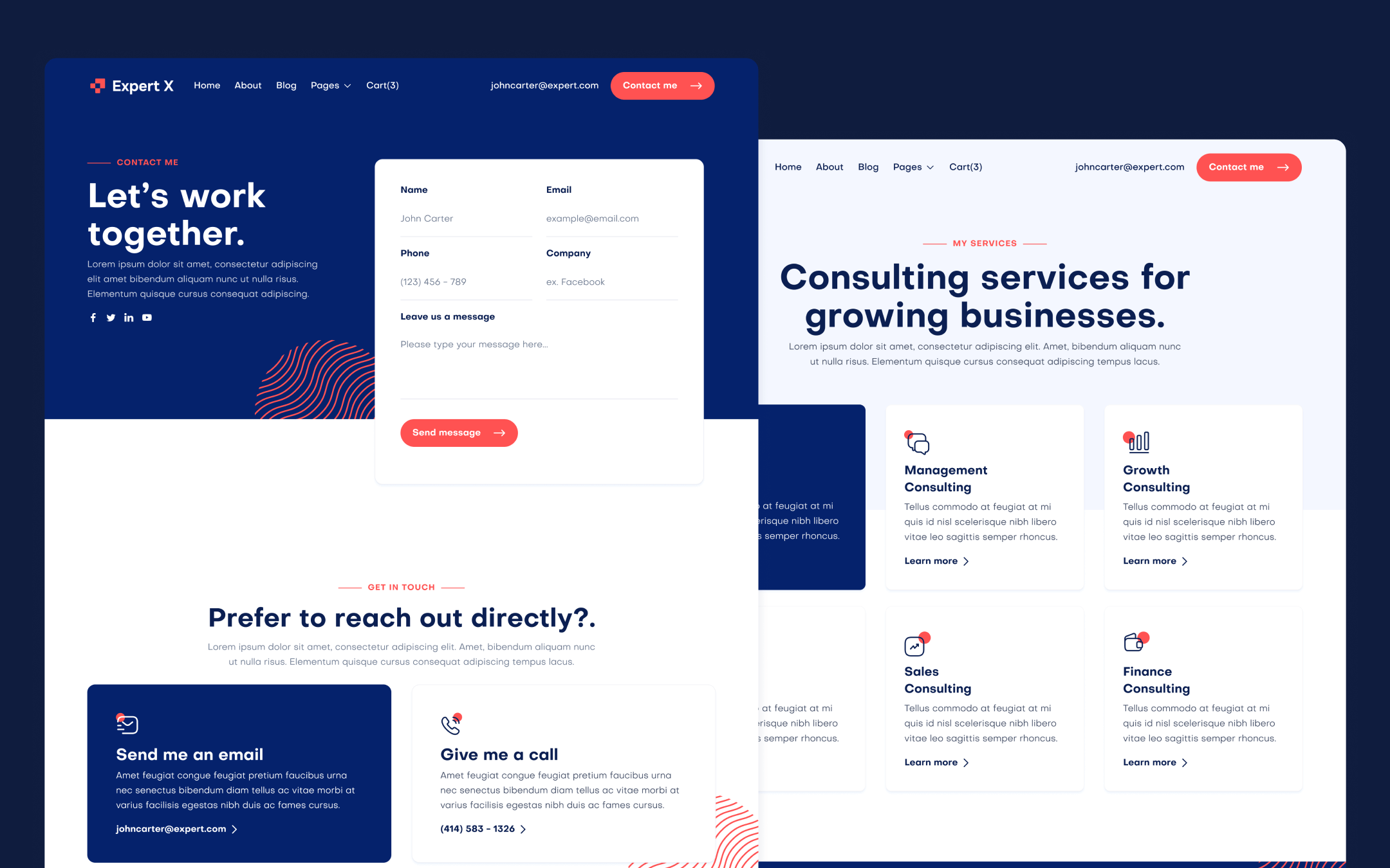 Expert X Template para Webflow