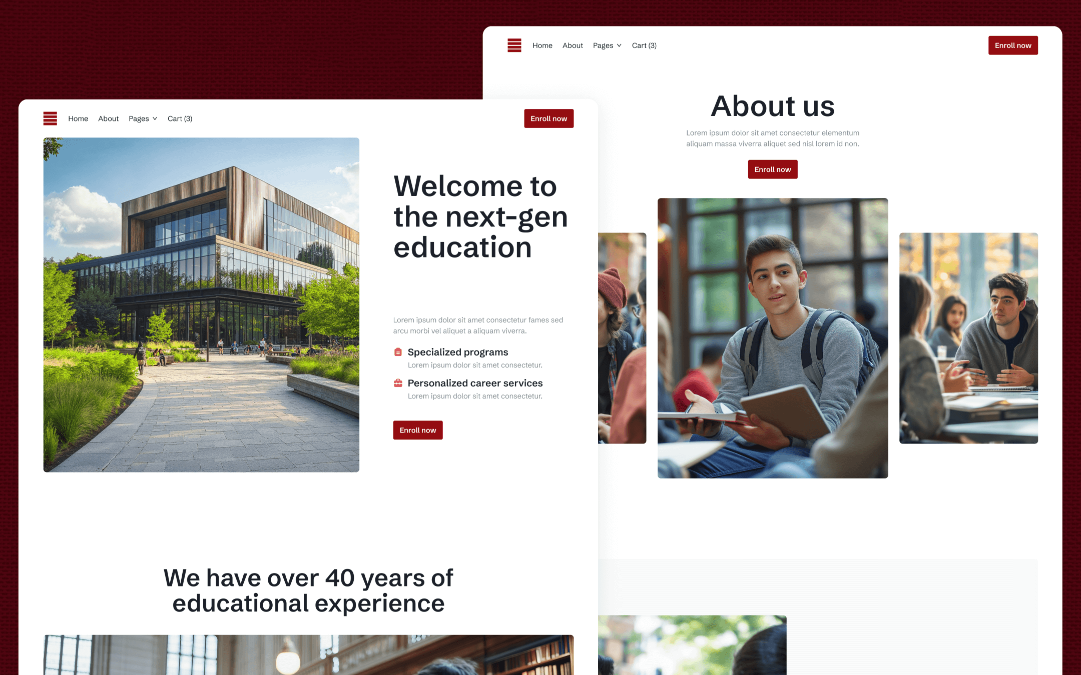 Eduhub Template para Webflow