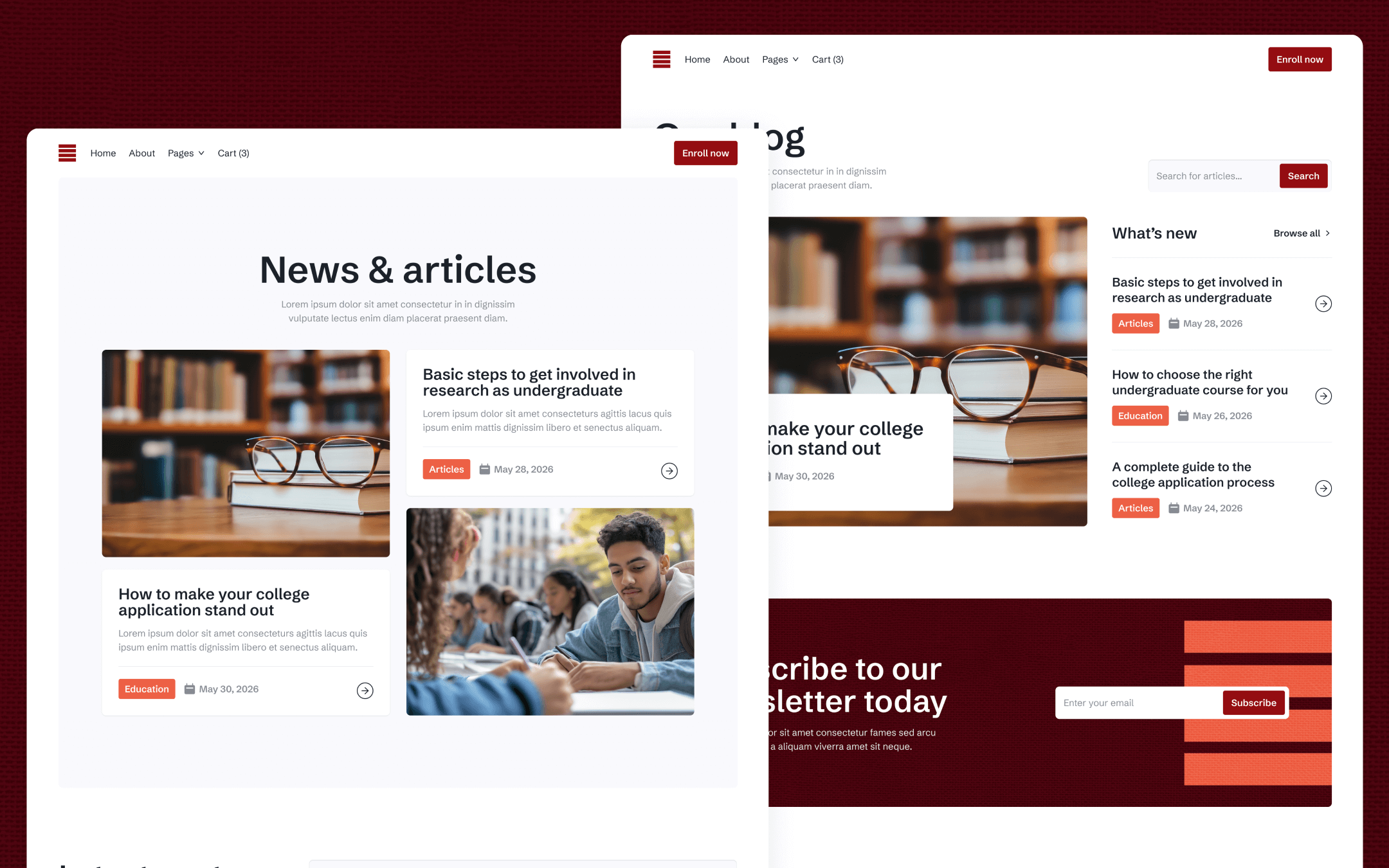 Eduhub Template para Webflow