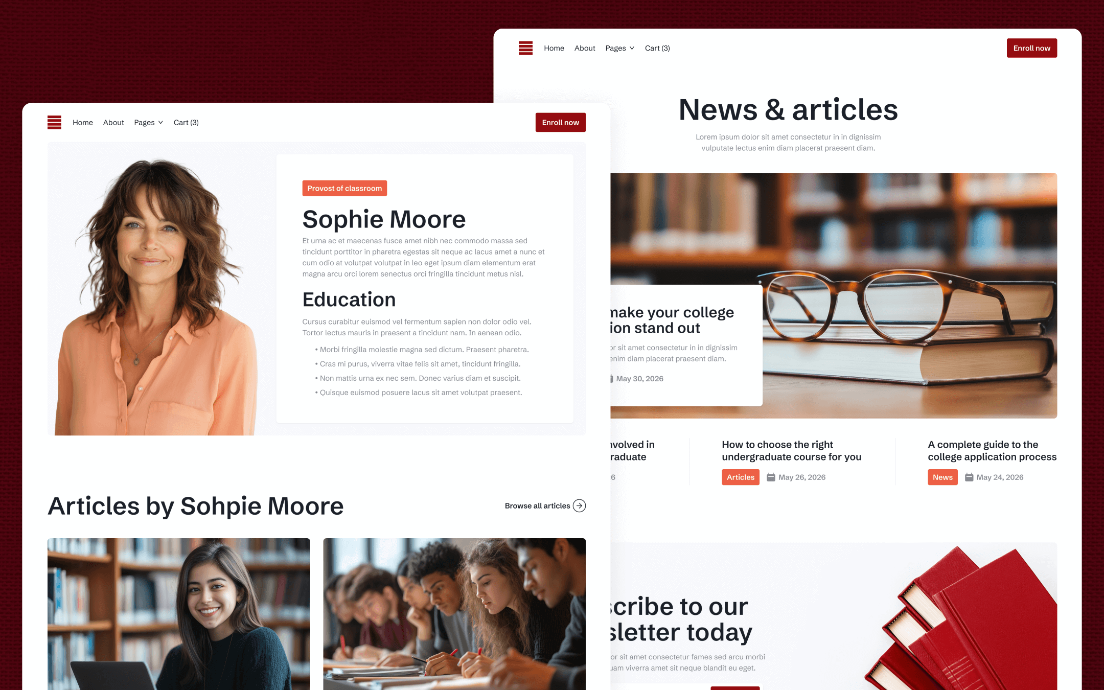 Eduhub Template para Webflow