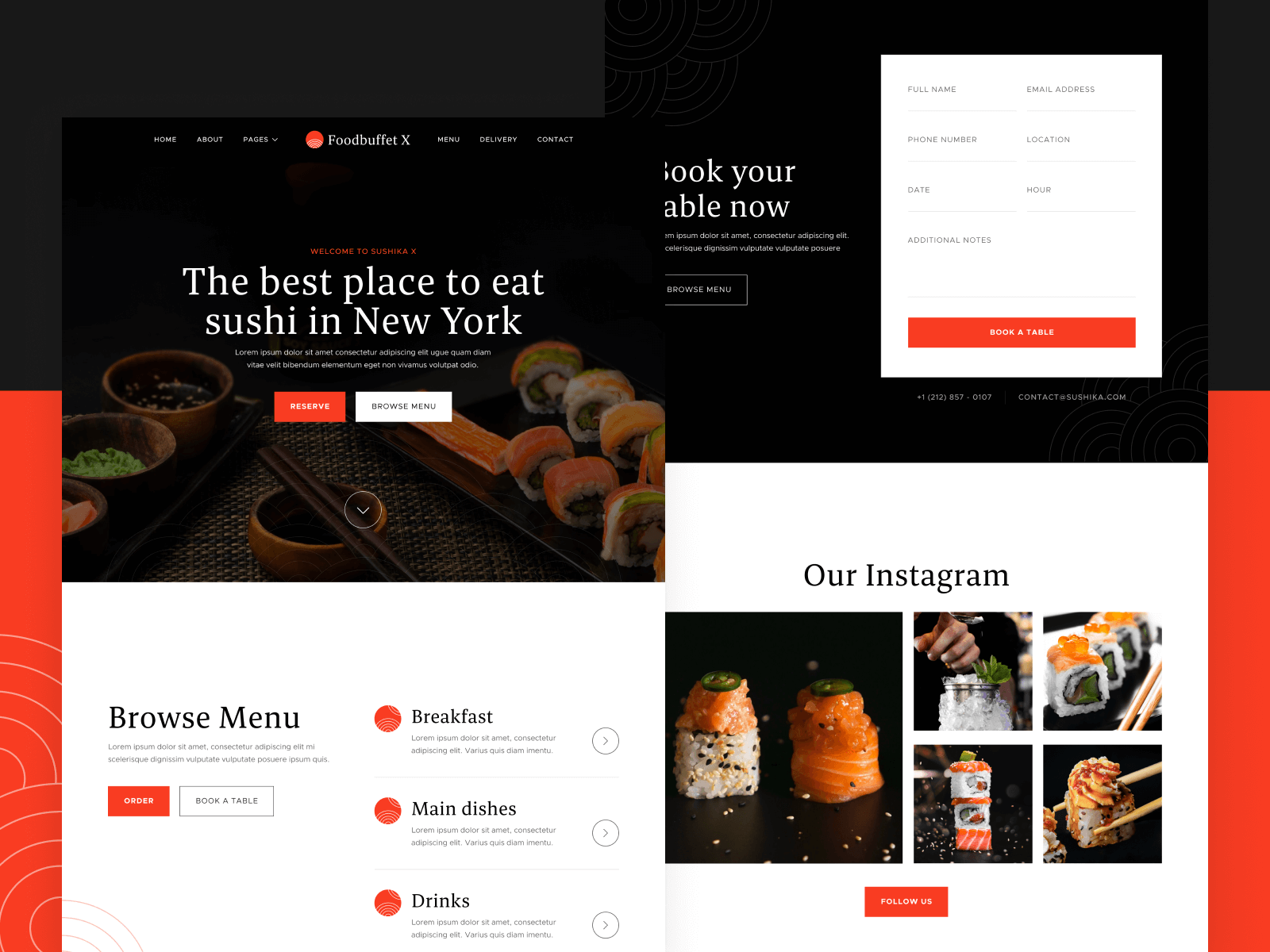 Plantilla de Comida Asiatica para Webflow