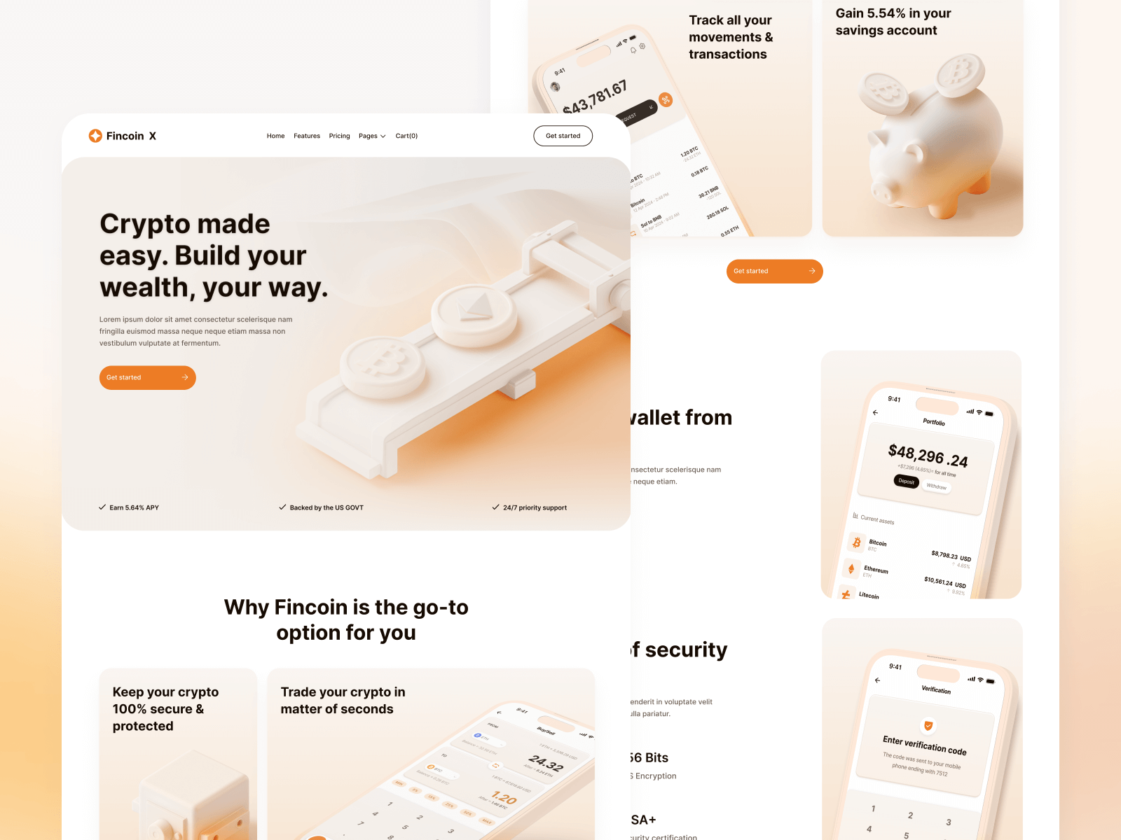 Plantilla de Compañía Crypto para Webflow