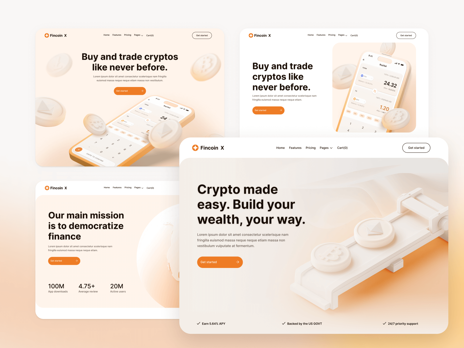 Plantilla para Webflow de Compañía Crypto
