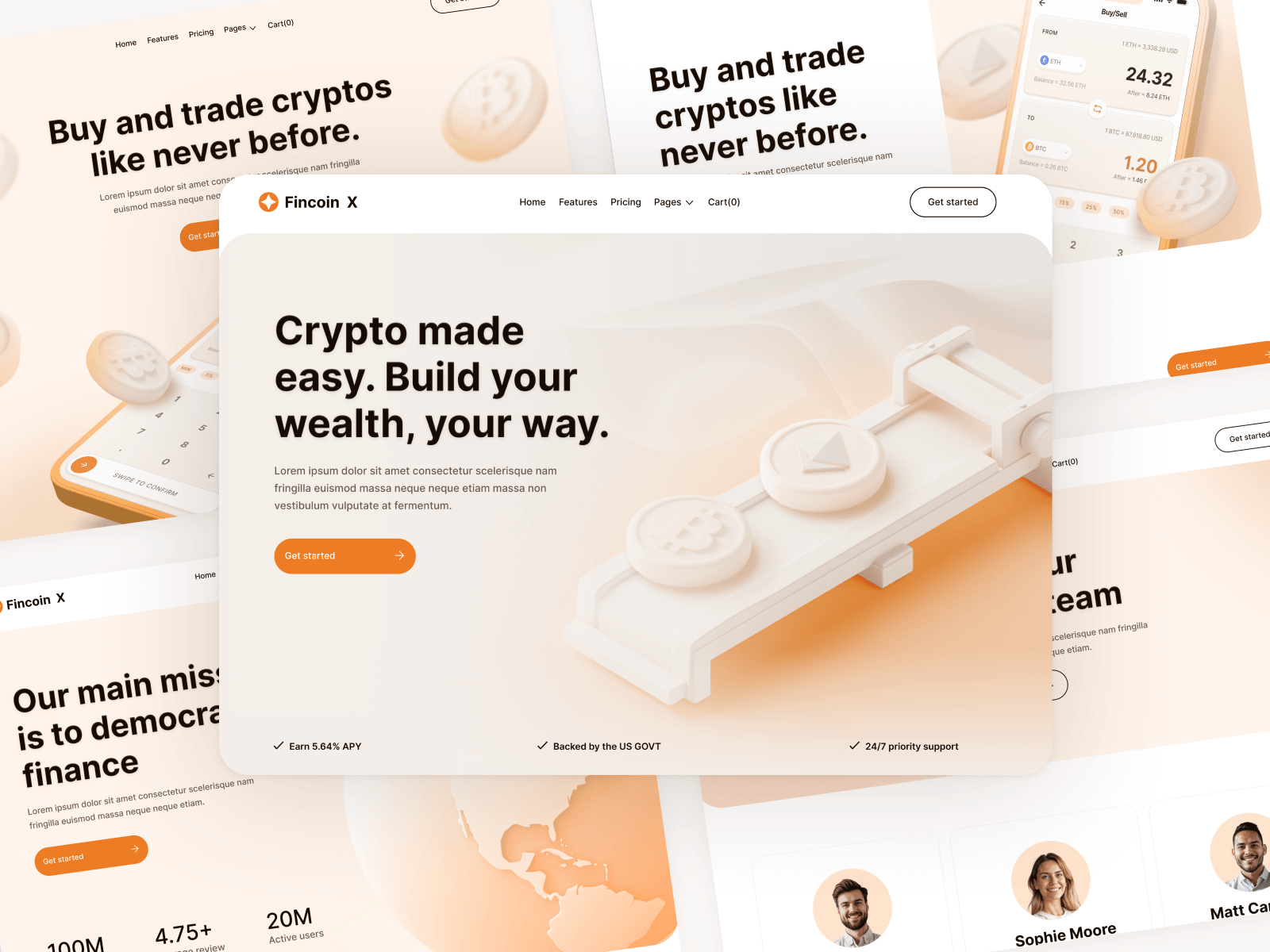 Plantilla de Empresa de Blockchain para Sitio Web en Webflow