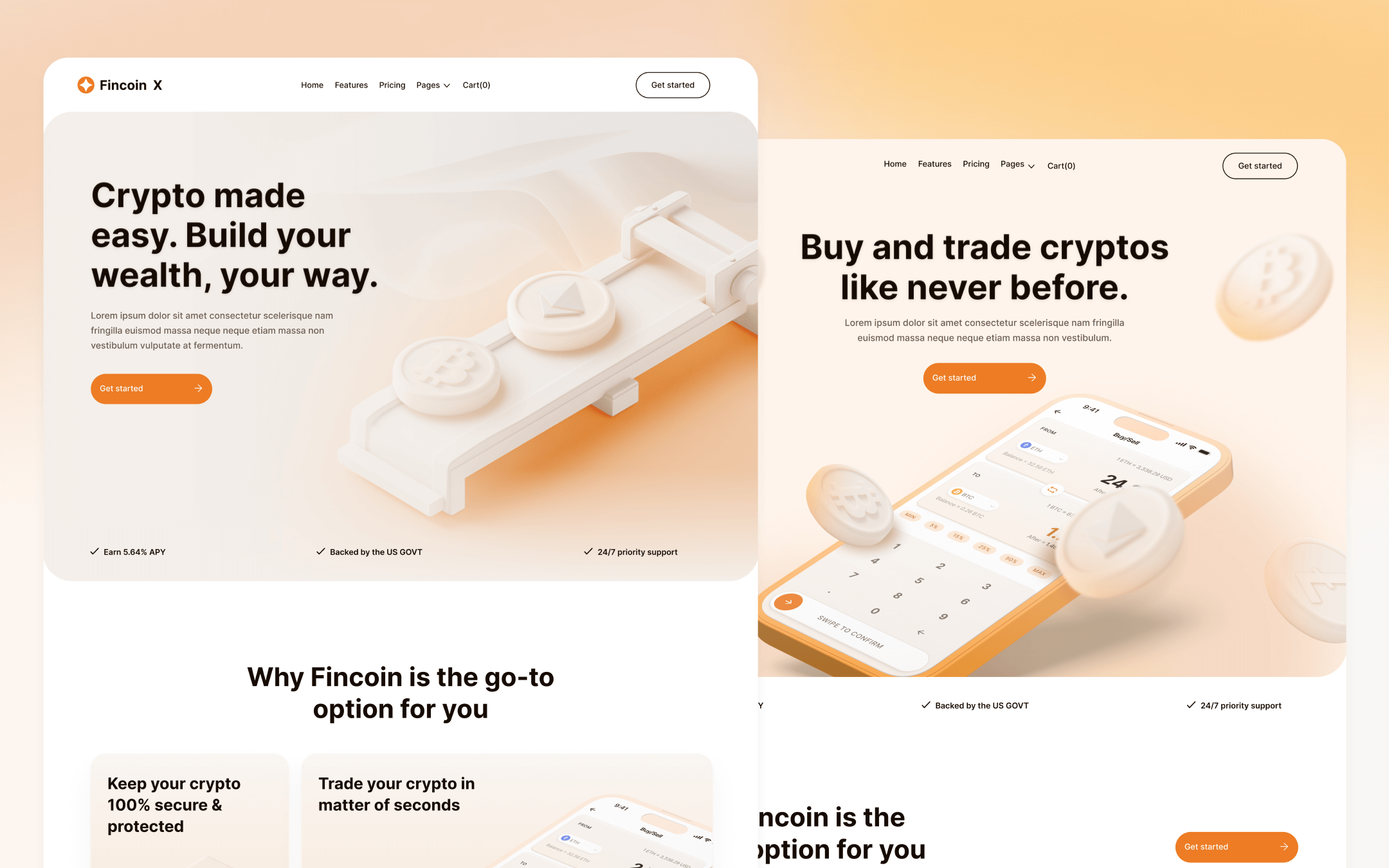 Fincoin X Template para Webflow