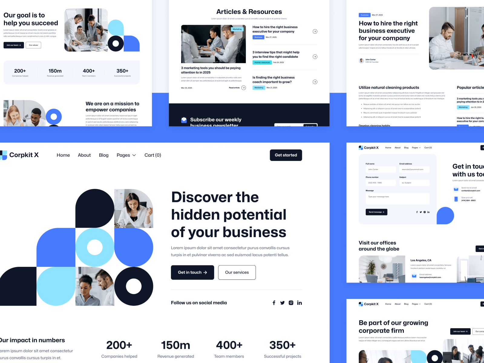 Plantilla de Consultoría para Webflow
